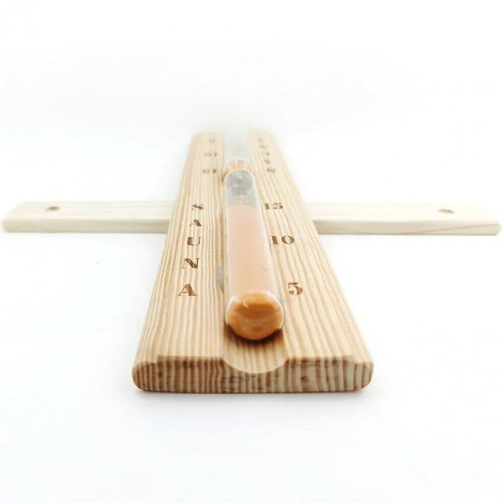 15-Minute Heat-Resistant Sand Timer for Sauna - Rotating Wooden Hourglass with Accurate Time Measurement - Perfect for Sauna, Yoga, Meditation & Relaxation Sessions