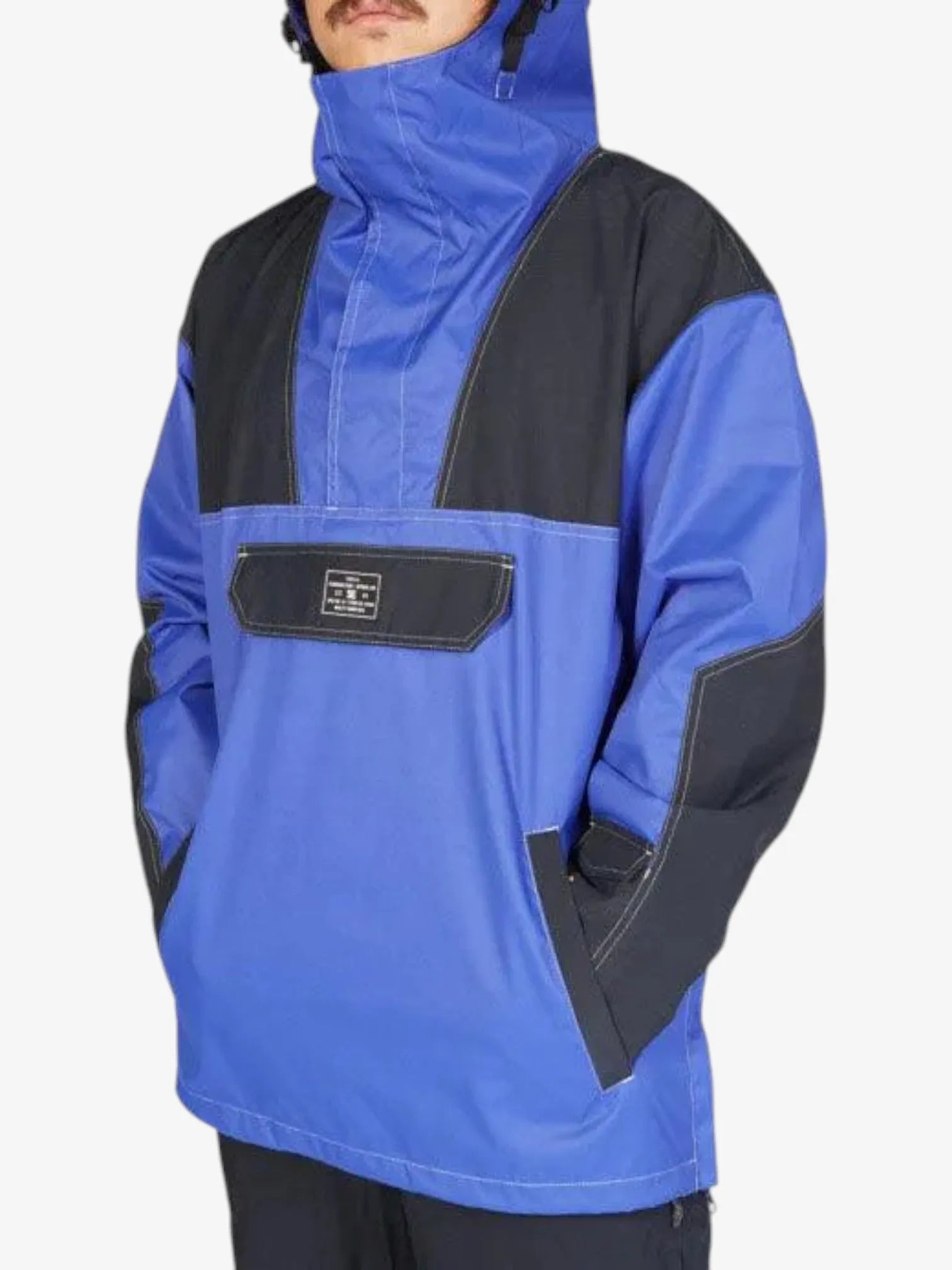 **DC Anorak Snow Jacket - Blue & France Style | Waterproof Winter Coat for Men & Women | Perfect for Skiing, Snowboarding & Outdoor Adventures**