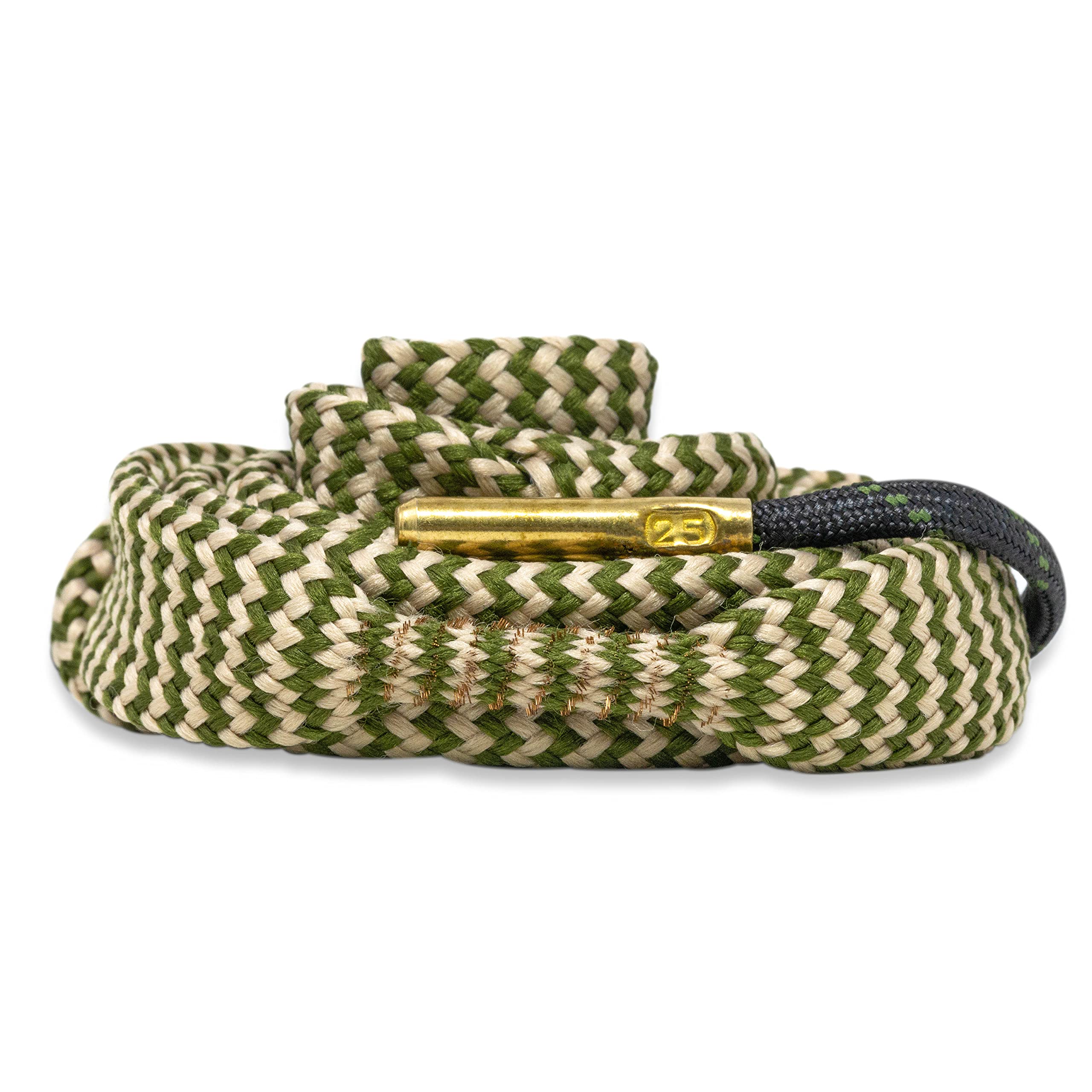 Clenzoil Cobra Bore Cleaning System - Efficient & Easy Gun Cleaning Kit with CLP Bore Cleaner, Integrated Brass Brush & Woven Cotton Rope - for .25-.26 Cal & 6.5 Creedmoor Rifles - Perfect for Hunting, Range Shooting & Firearm Maintenance
