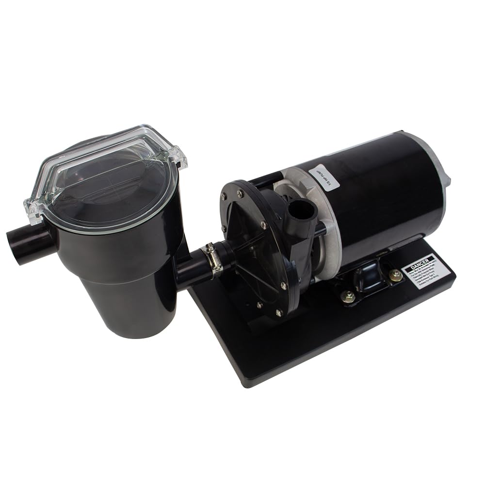 Rx Clear Patriot Sand Filter System for Above Ground Pools - 12 Inch Filter with 1/2 HP Niagara Pump | Up to 10,500 Gallon Capacity | Perfect for Backyard Swimming Pool Maintenance & Water Filtration