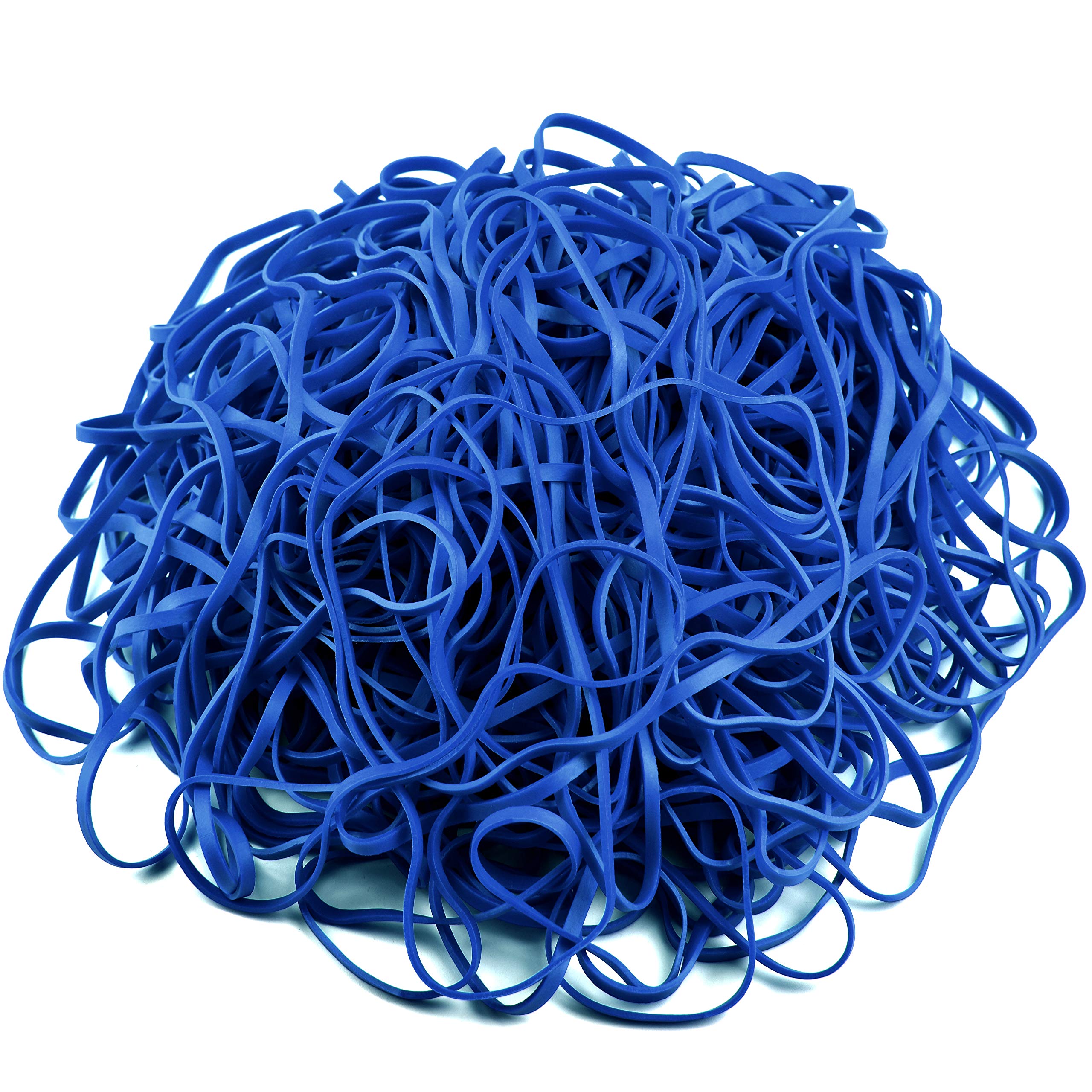 Coopay 180-Piece Large Rubber Bands Bulk, 8-Inch Heavy Duty Strong Elastic Bands for Office, School & Home Use - Secure Trash Cans, File Folders, Bundling Items (Blue) - Perfect for Organizing, Packing & DIY Projects