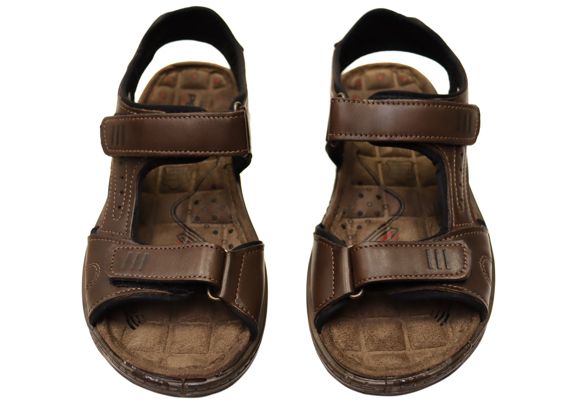 Premium Dusty Brown Men's Leather Adjustable Sandals - Handcrafted in Brazil - Perfect for Beach, Vacation & Summer Outdoor Activities