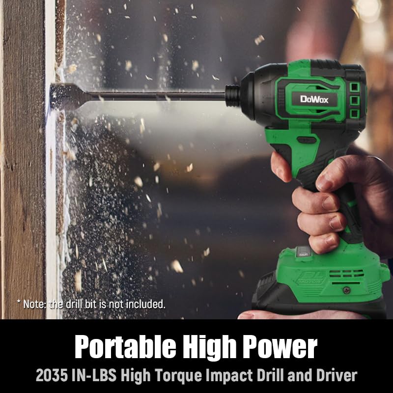 21V MAX Brushless Cordless Impact Driver Kit - 2035 In-lbs Torque, 1/4