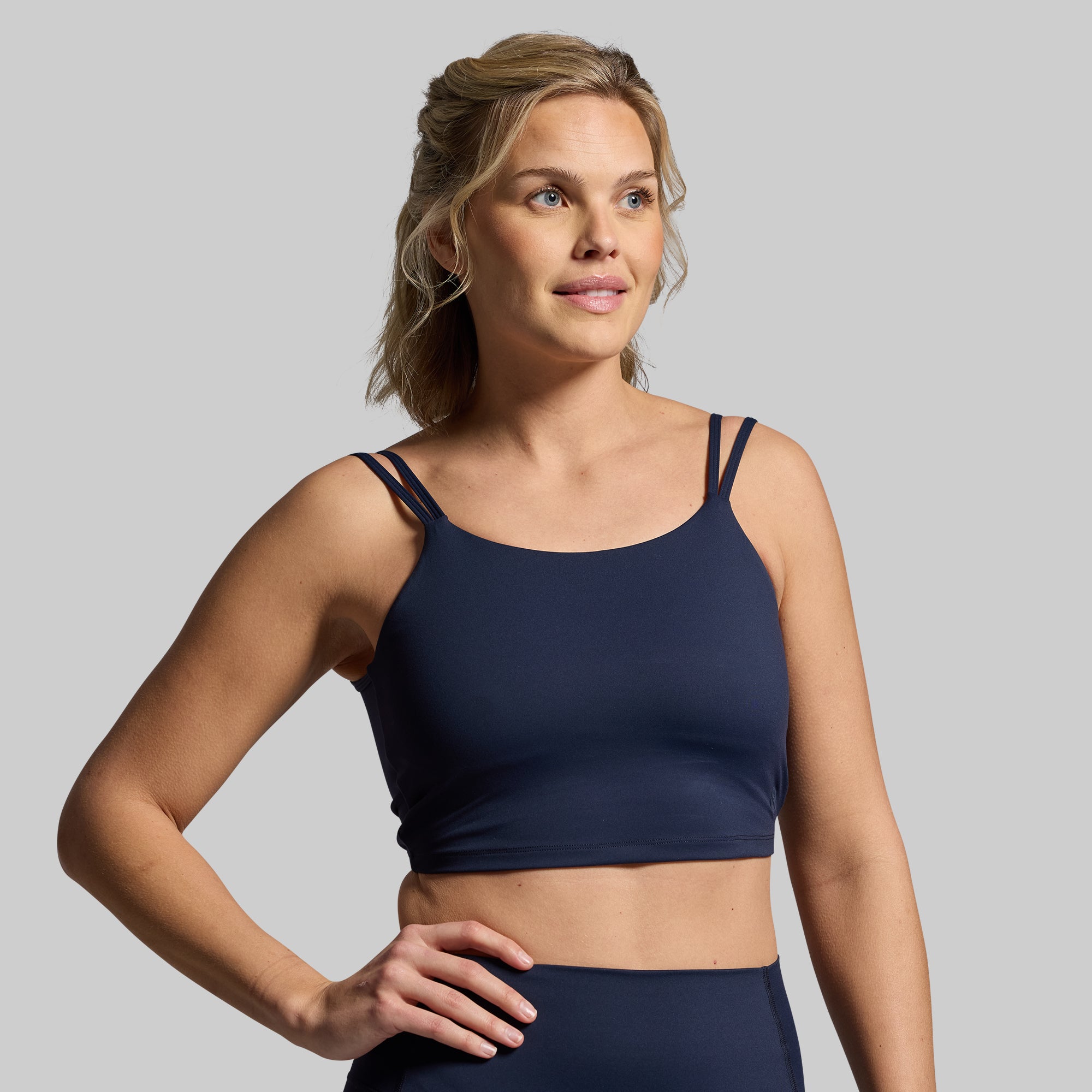Tempo Biker Short Set (BP Navy) - High Waist Workout Shorts for Women | Yoga, Cycling & Gym | Moisture-Wicking & Breathable Activewear