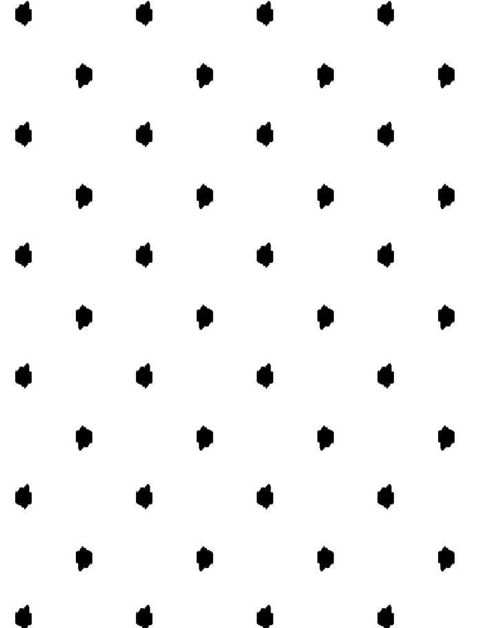 Wallshoppe Medina Dot Wallpaper - White & Black Peel and Stick Removable Wallpaper for Bedroom, Living Room, or Office Decor