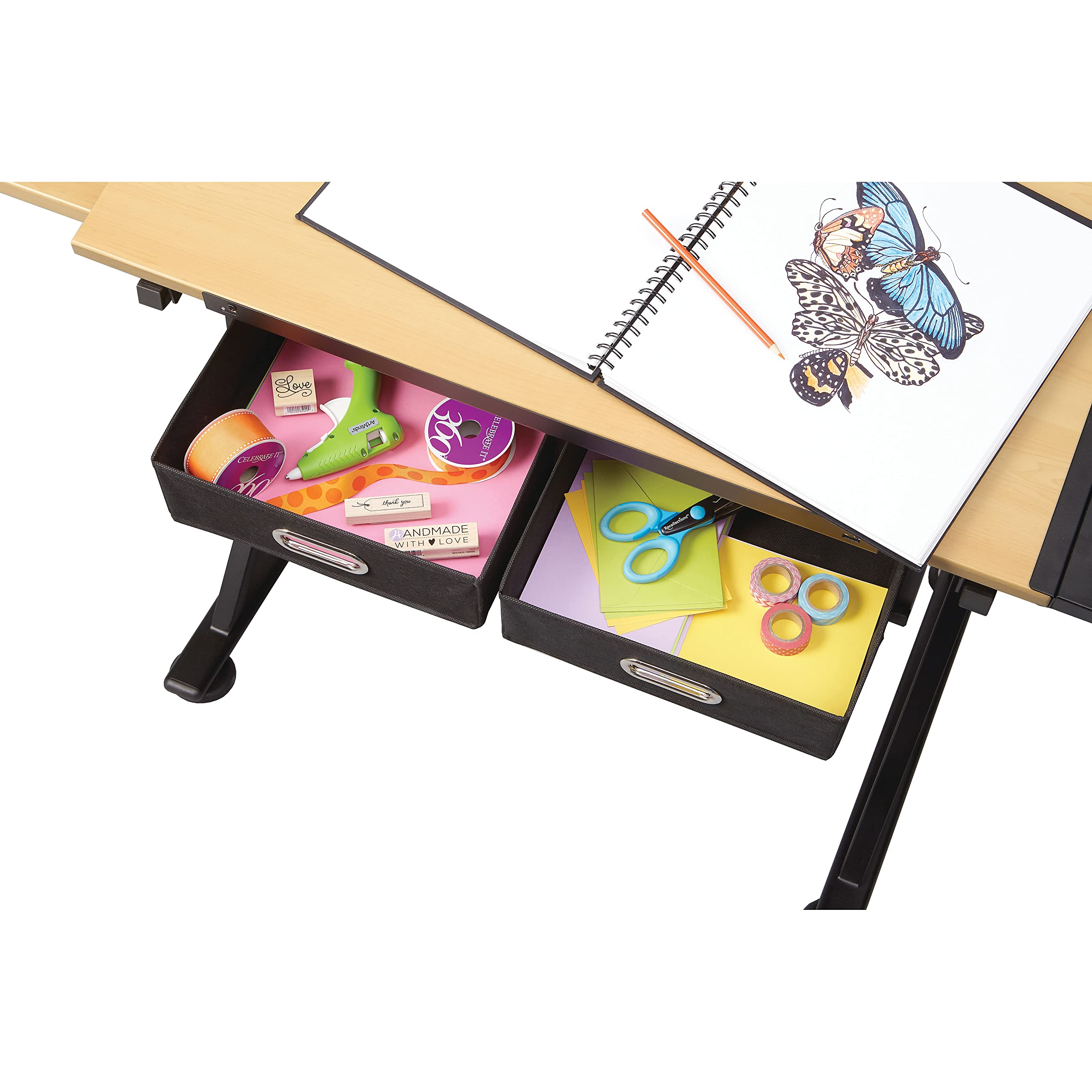 Artist’s Loft Arts and Crafts Creative Center - Adjustable Art Desk with Storage | Perfect for Painting, Drawing & DIY Projects | Kids & Adults Craft Station for Home, Studio or Classroom