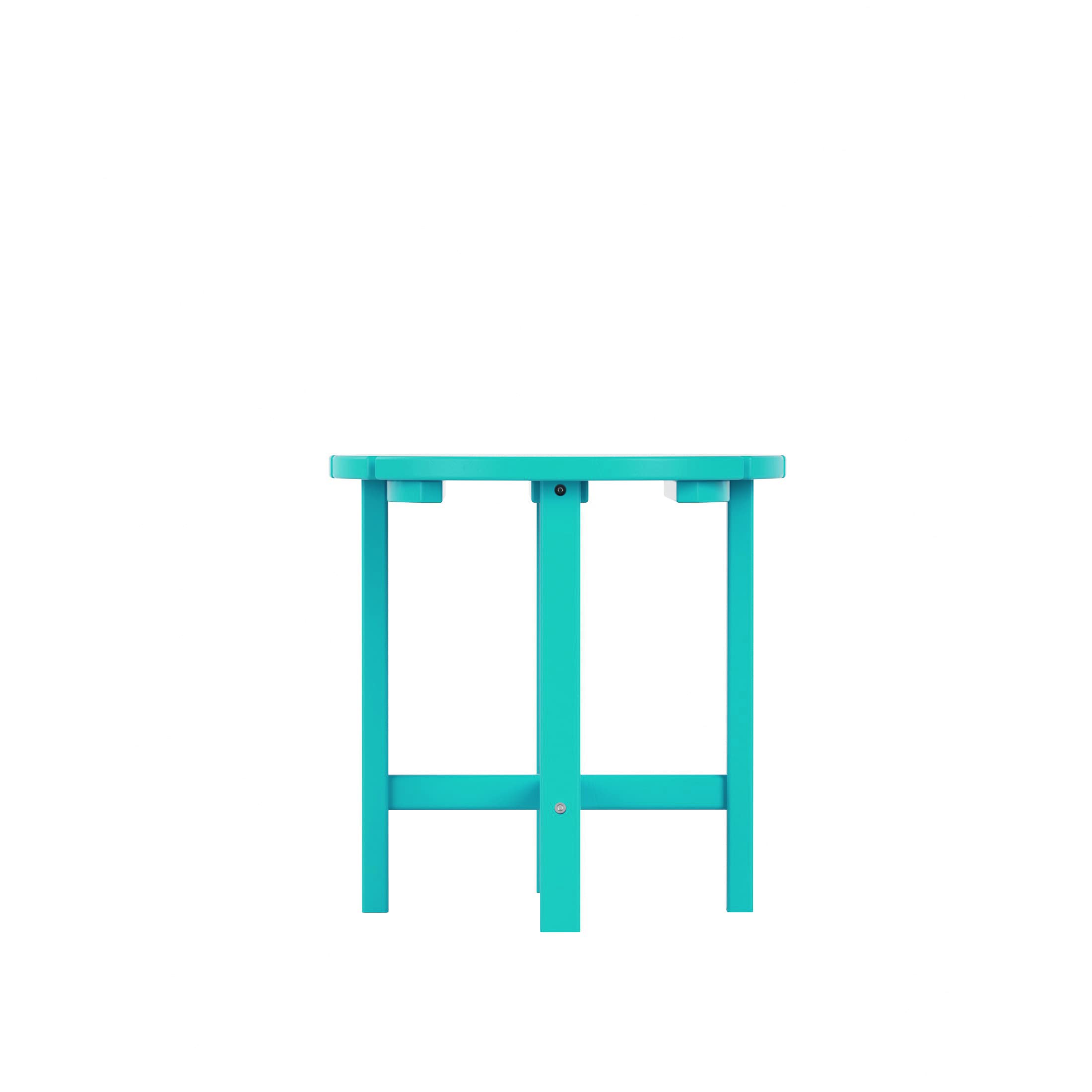 WO Home Furniture 2-Piece HDPE Outdoor Rocking Chair Set - Traditional Patio Rocking Chairs for Porch, Garden & Backyard (Turquoise) | Weather-Resistant & Comfortable Outdoor Seating