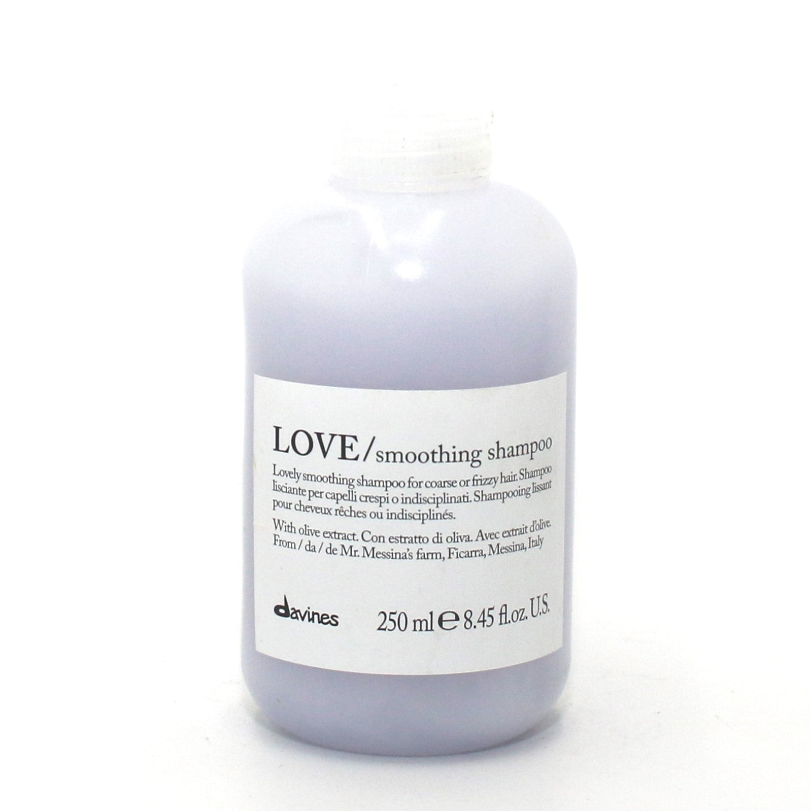 Davines Love Smoothing Shampoo for Frizz Control & Shine - 8.45 oz | Hydrating & Nourishing Hair Care for Smooth, Silky Strands - Perfect for Dry, Damaged, or Curly Hair Types