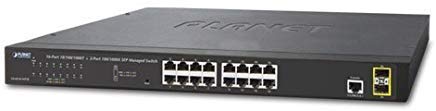 GS-4210-16T2S 16-Port Gigabit Managed Ethernet Switch with 2 SFP Ports - Layer 2 Network Switch for Small Business & Office Networking | High-Speed Data Transfer & Reliable Connectivity