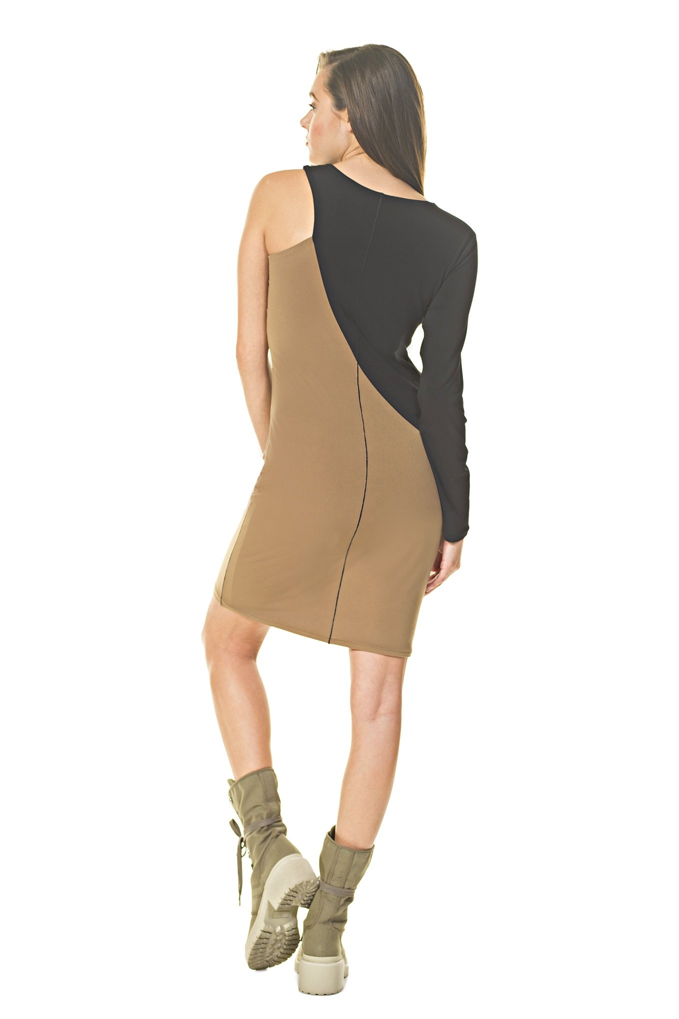Stylish Women's Two-Tone Dress - Elegant & Versatile for Casual, Office & Party Wear | Perfect for Summer Outfits & Special Occasions