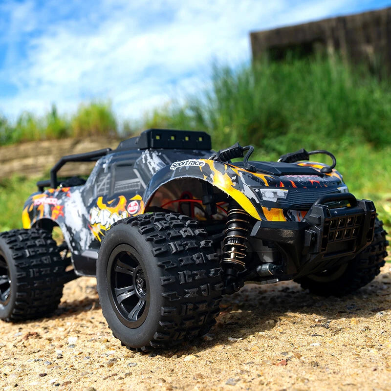 JJRC C8810 1/18 Scale 4WD High Speed Remote Control Off-Road RC Truck - Durable All-Terrain Vehicle for Kids & Adults, Perfect for Backyard Racing, Beach Driving & Outdoor Adventures