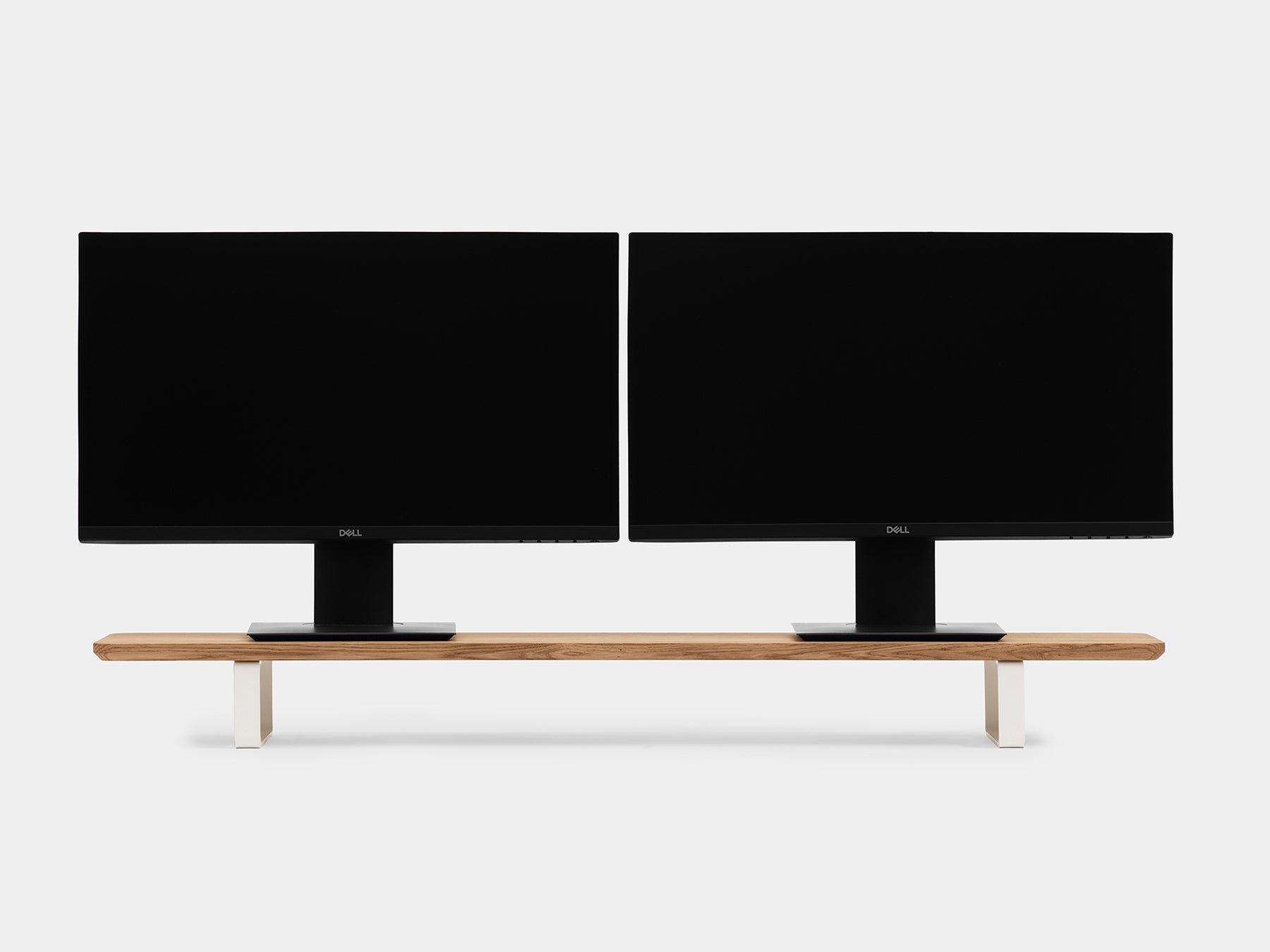 Dual Monitor Stand for Desk - Adjustable Computer Monitor Riser with Shelf - Perfect for Home Office, Gaming Setup & Workspace Organization