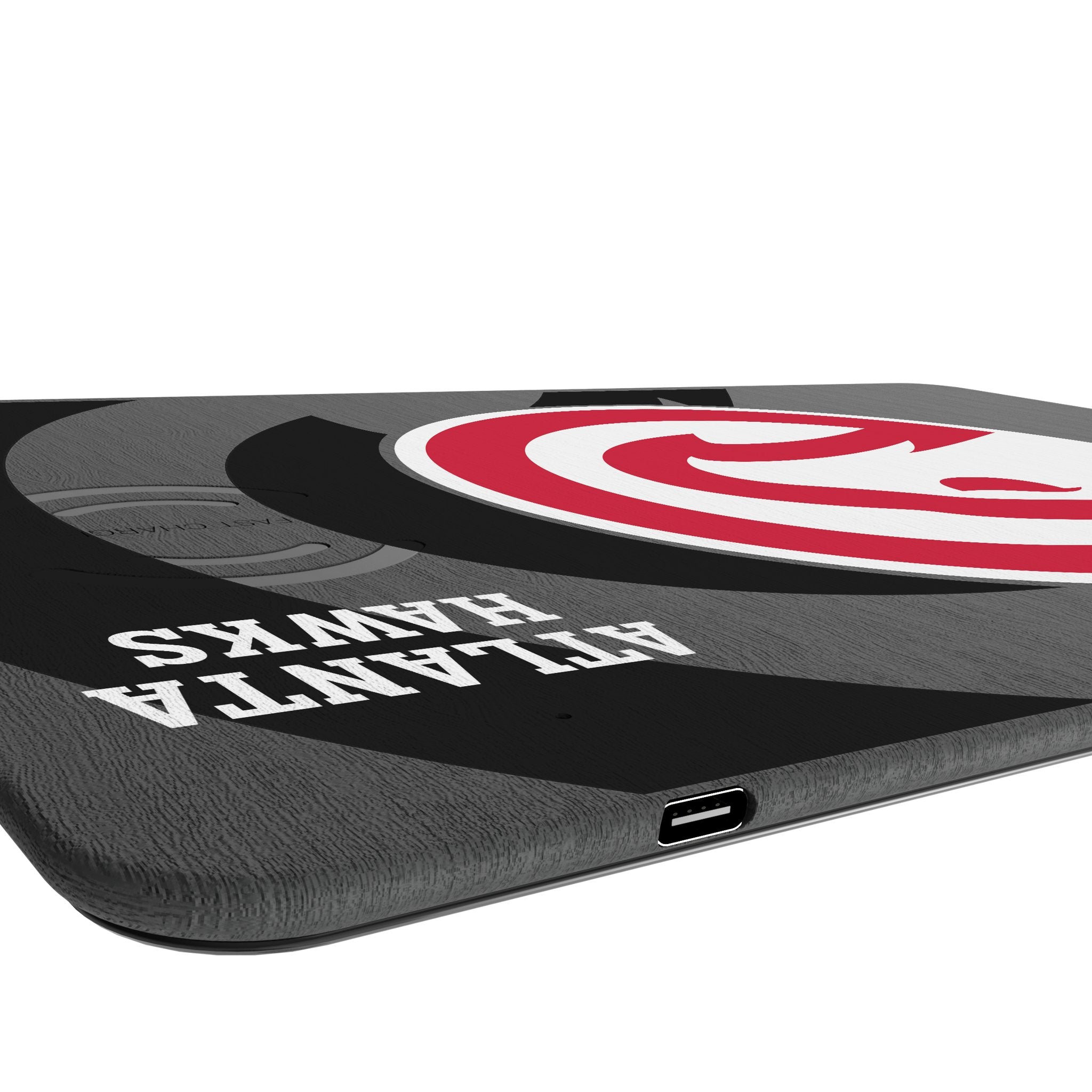 Atlanta Hawks NBA Wireless Charging Mouse Pad - 15W Fast Qi Charger for iPhone, Samsung, AirPods - Perfect for Office, Gaming & Home Desk Setup