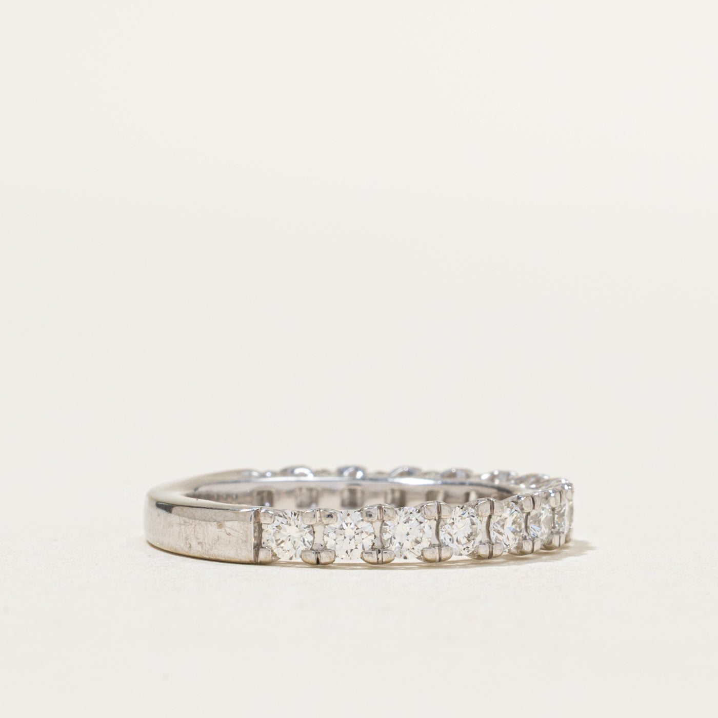 1.00ctw Semi Eternity Diamond Wedding Band Ring - Size 7 | Perfect for Anniversary Gifts, Engagement Rings & Bridal Jewelry