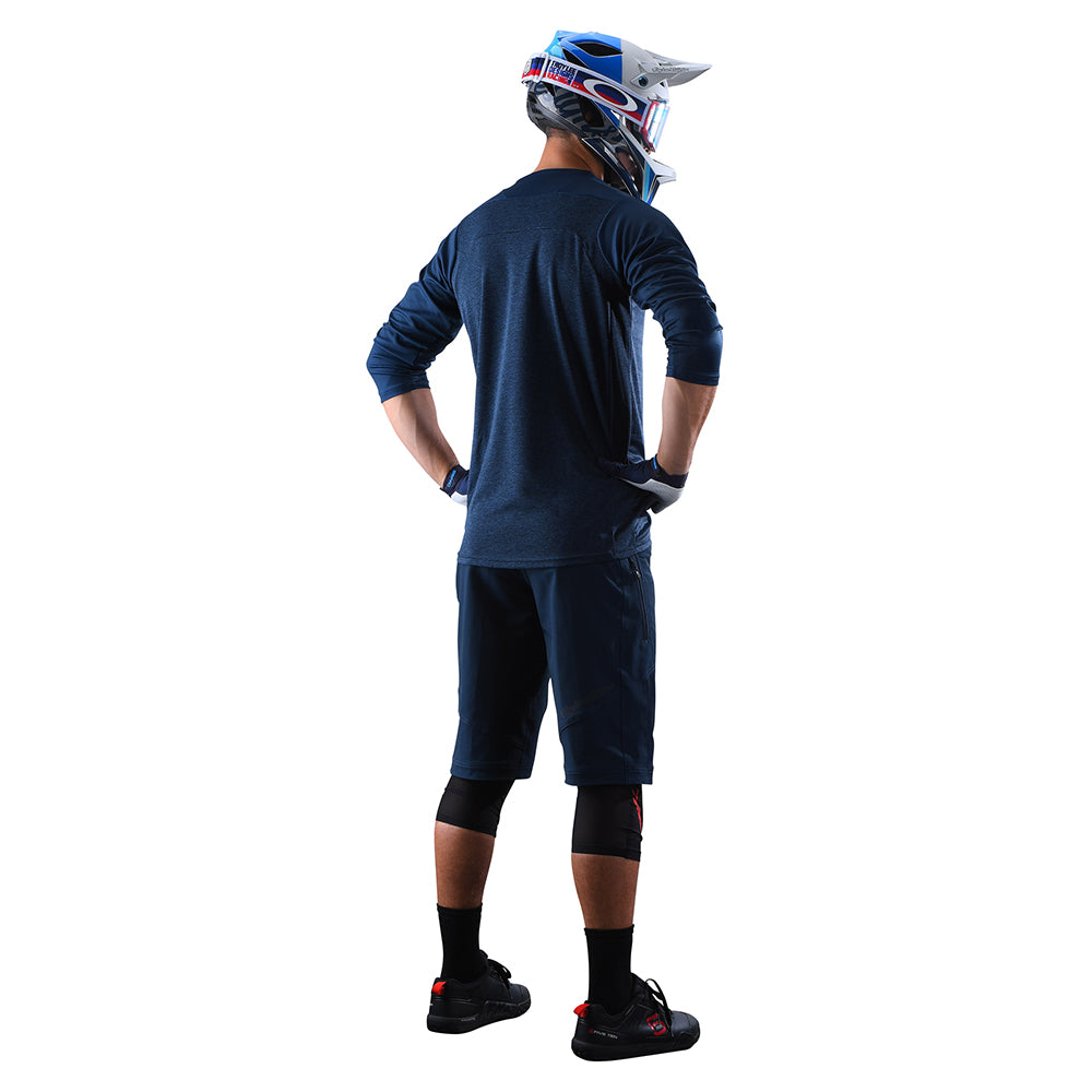 Ruckus Short Sleeve T-Shirt with Liner - Solid Dark Slate Blue for Men | Casual Wear & Outdoor Activities