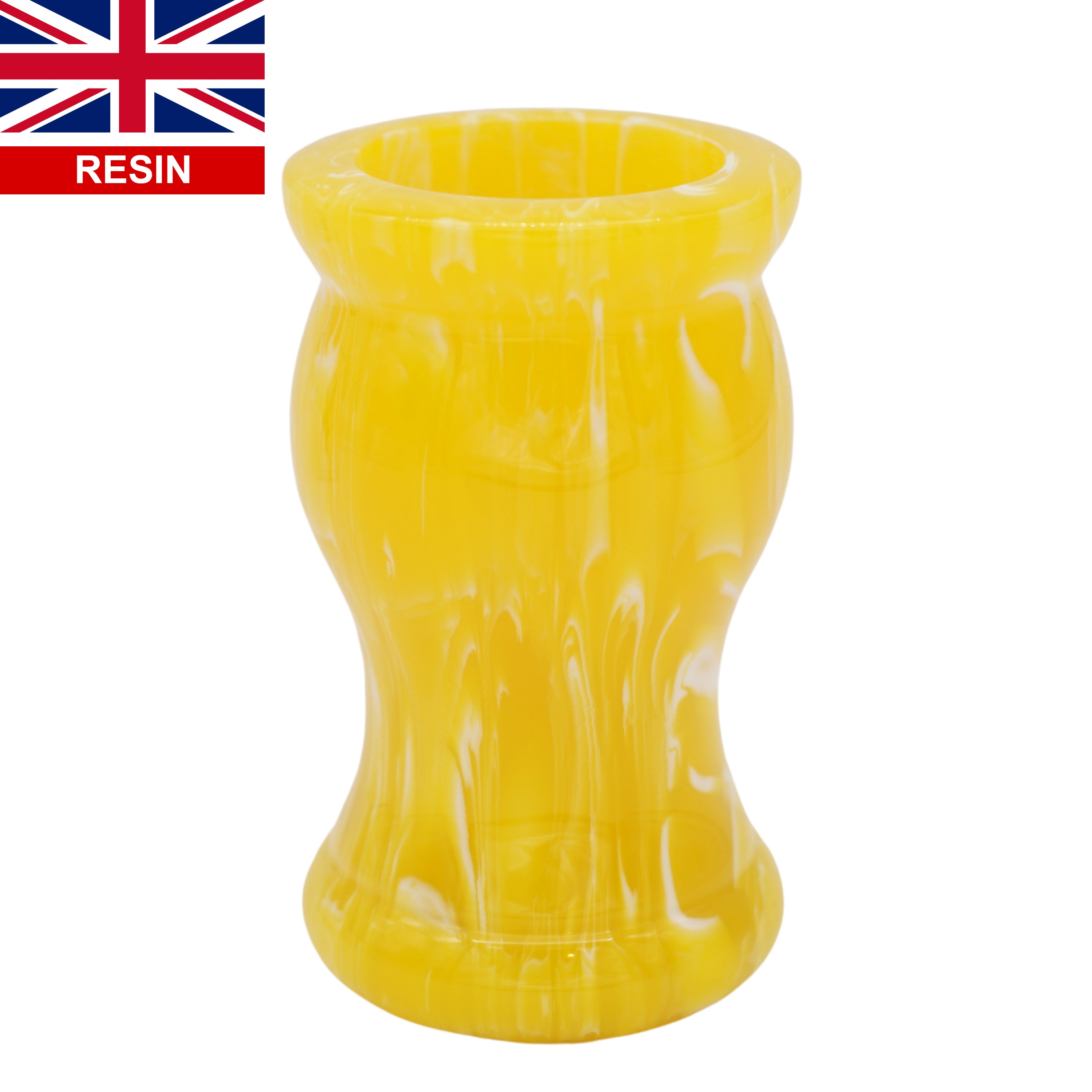 Premium Handcrafted Lemon Drop Shaving Brush Handle - Fits 26mm & 28mm Knots - Perfect for Wet Shaving & Grooming Gifts for Men