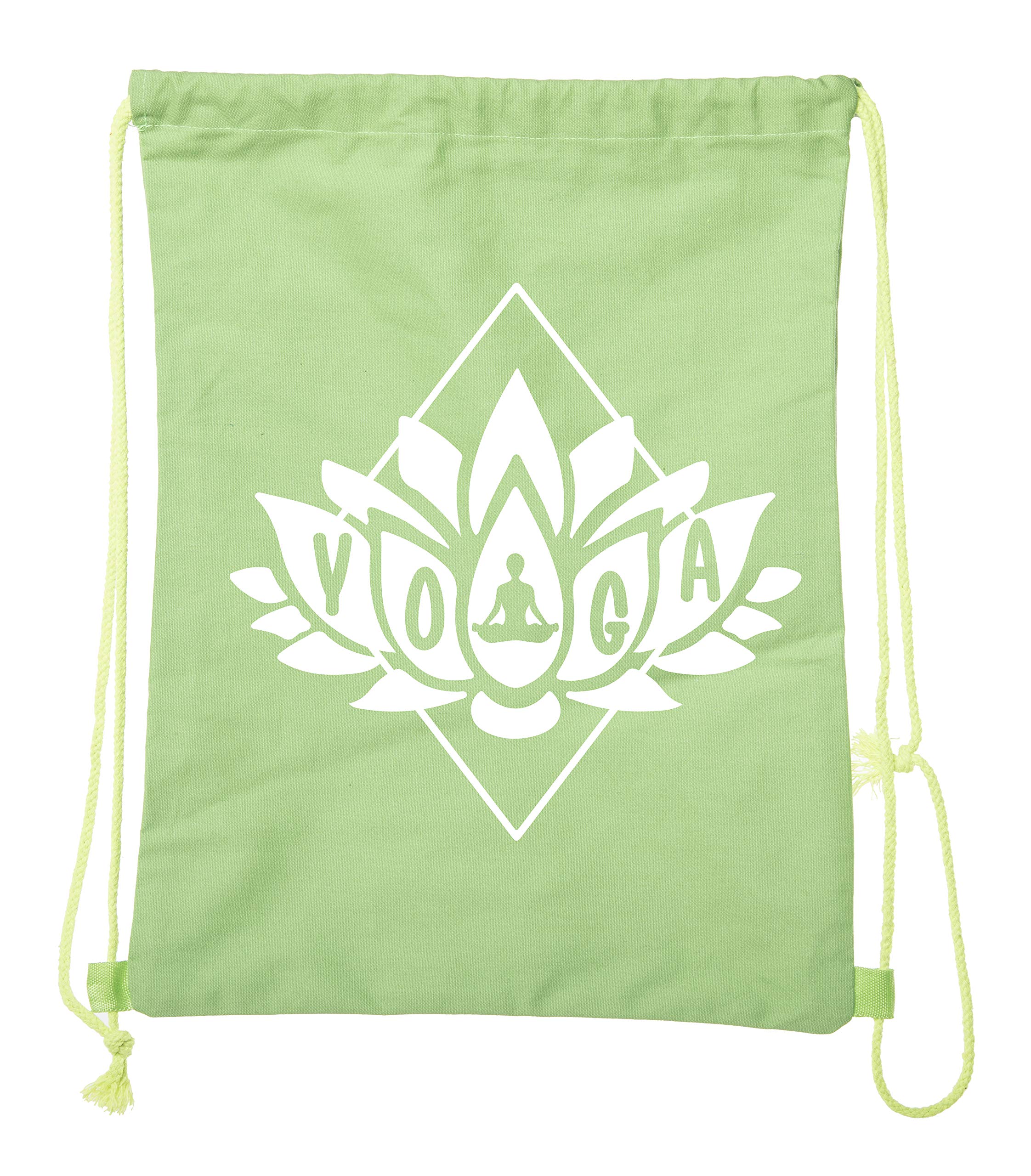 Premium Cotton Drawstring Yoga Gym Bag for Yoga Blocks & Clothes - Lightweight & Durable Workout Tote for Yoga Studio, Gym & Travel