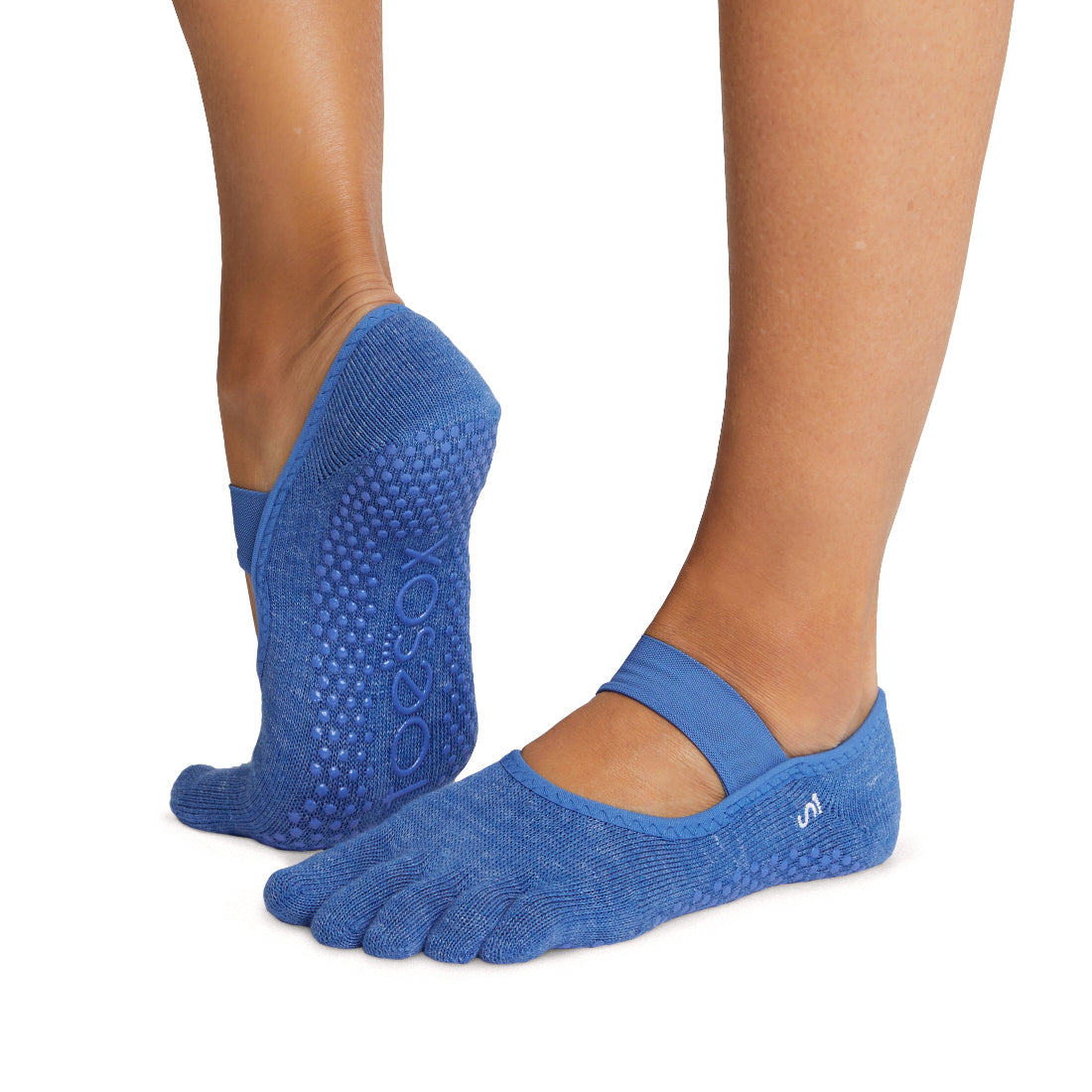 ToeSox Mia Grip Yoga Socks - Non-Slip Grip Socks for Pilates, Barre & Dance - Improve Balance & Stability During Workouts