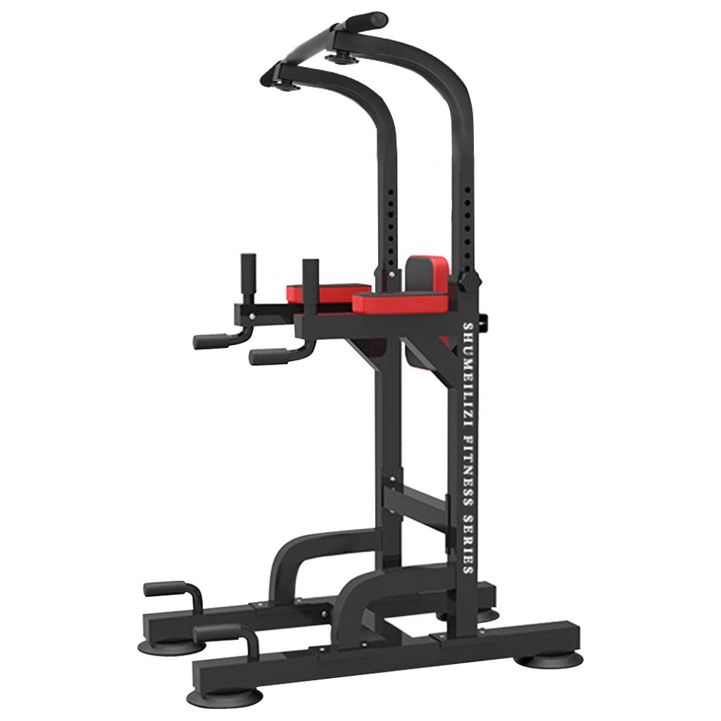 Adjustable Power Tower - Multifunctional Dip Station & Push Up Bar for Full Body Home Workout - Strength Training Equipment for Core, Boxing & Pull-ups - Perfect for Garage Gym, Small Spaces & Apartment Fitness