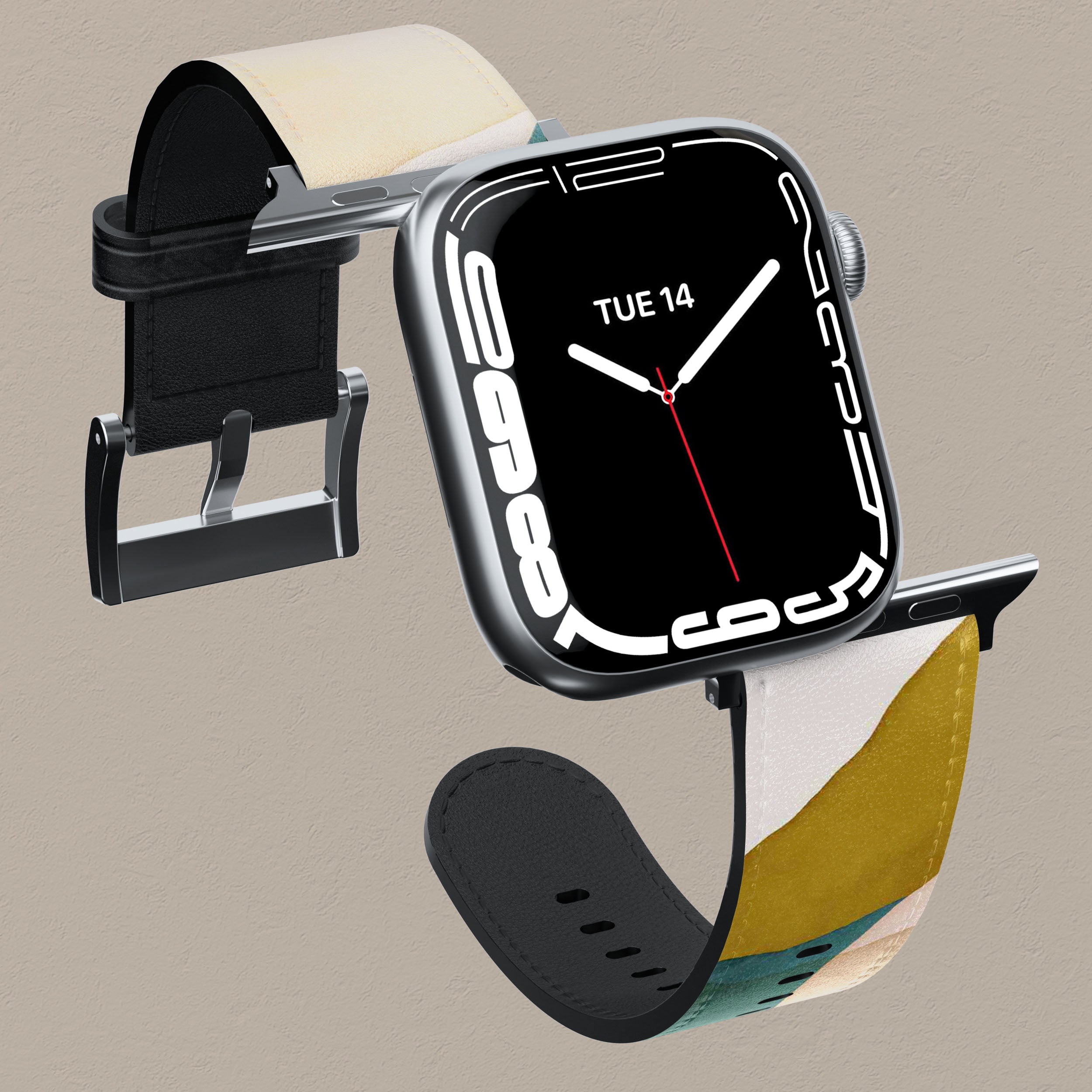 Pale Sage Apple Watch Band - Soft Silicone Replacement Strap for Apple Watch Series 9/8/7/6/SE/5/4/3/2/1 - Stylish & Comfortable Sport Band for Workout, Running & Everyday Wear