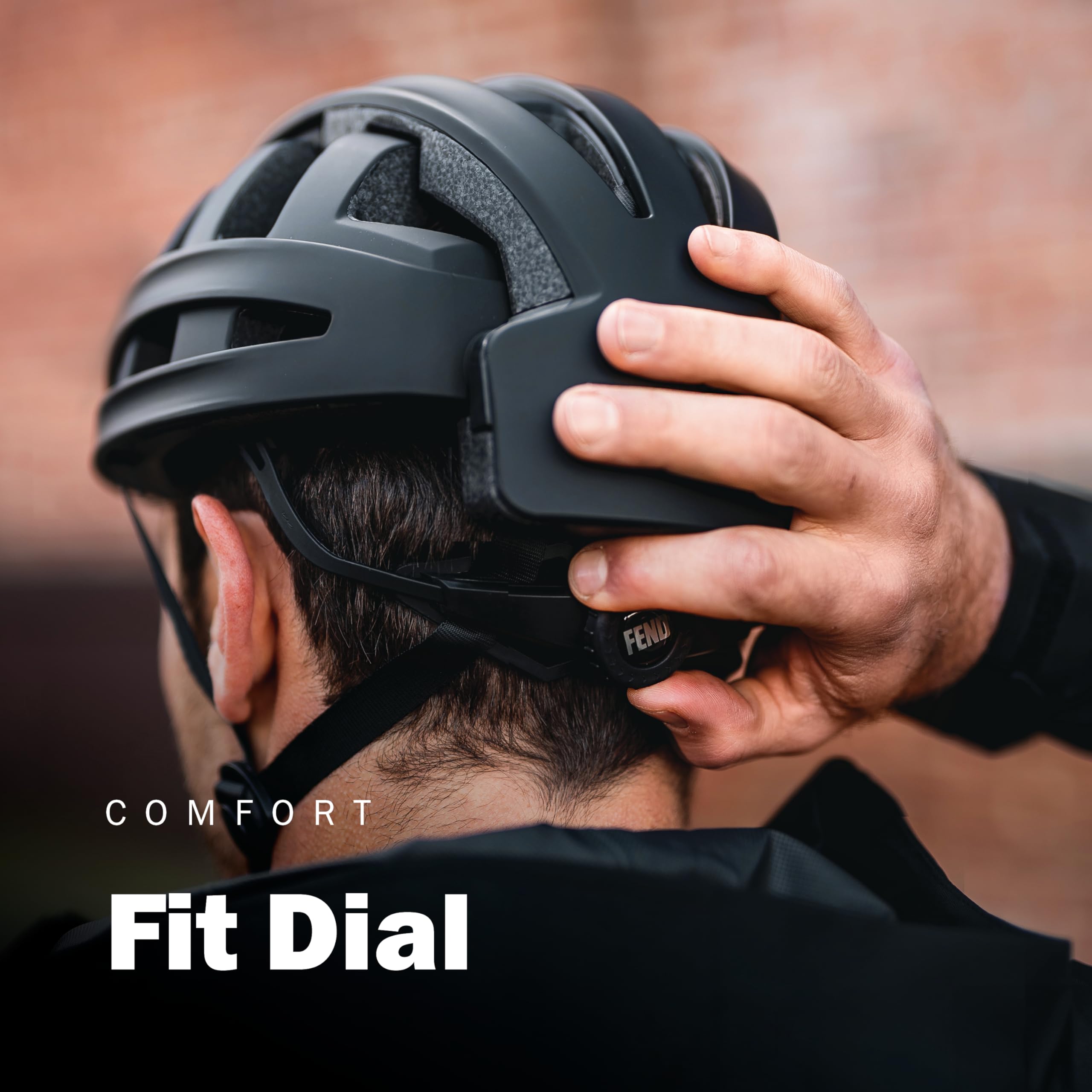 FEND One Foldable Bike Helmet for Adults - Lightweight & Collapsible Cycling Helmet (50% Smaller) - CPSC Safety Certified for Bicycle, Road Bike, Scooter & Commuter - Perfect for Urban Cycling, Daily Commute & Outdoor Adventures