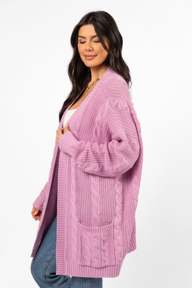 Elegant Orchid Cardigan for Women - Soft & Comfortable Knit Sweater | Perfect for Fall & Winter Outfits, Office Wear & Casual Dates