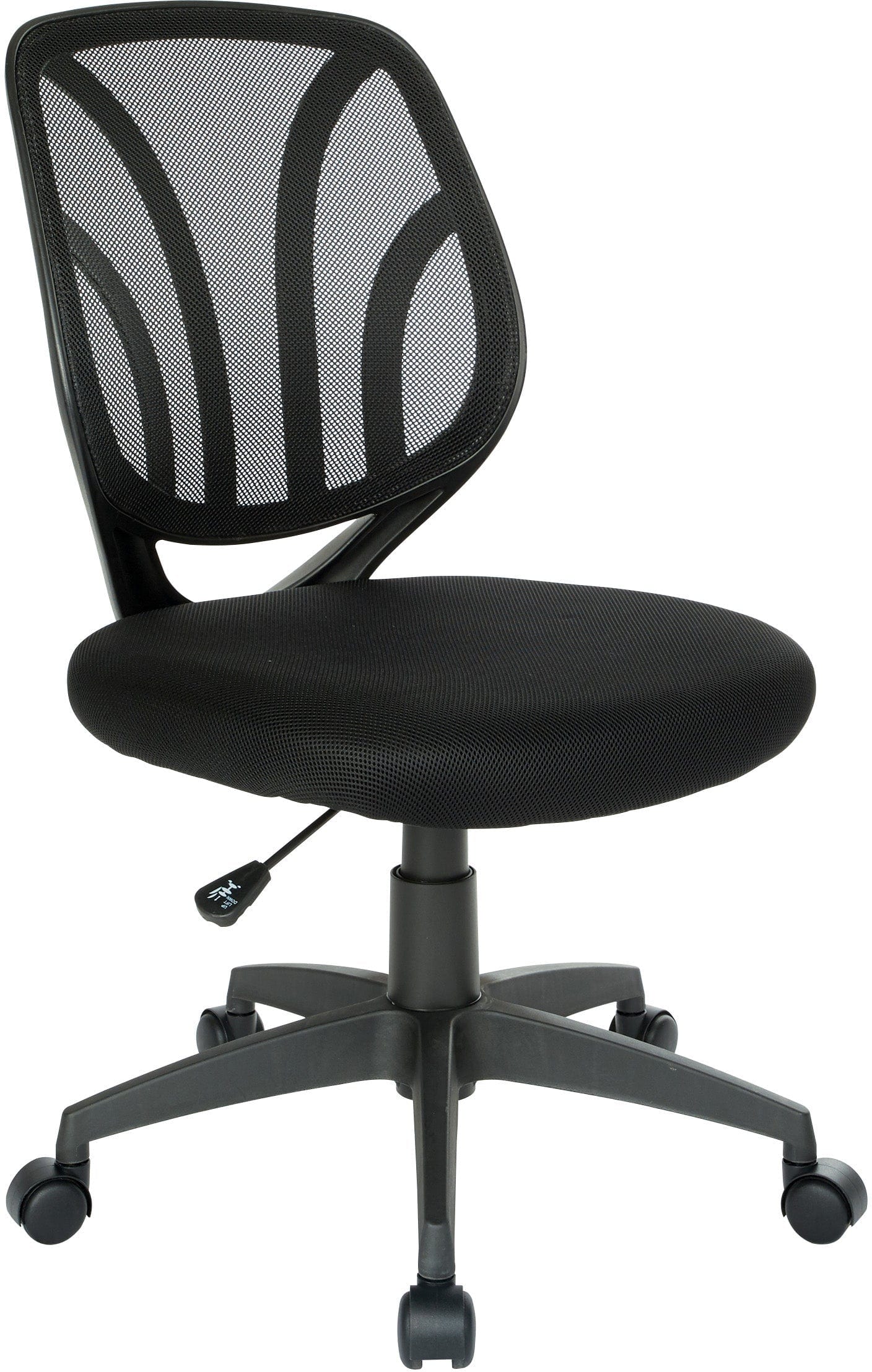 Office Star Screen Back Armless Task Chair [EM69200PN] - Ergonomic Mesh Office Chair for Home & Workspace, Ideal for Long Hours of Sitting & Computer Work