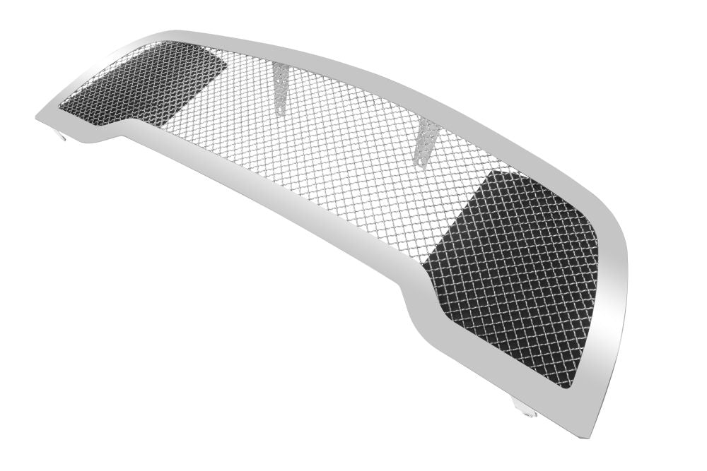 Polished Stainless Steel Upper Mesh Grille for Ram 1500 2015-2018 - Rebel Style Upgrade for Enhanced Style & Protection - Perfect for Off-Road & Custom Truck Builds