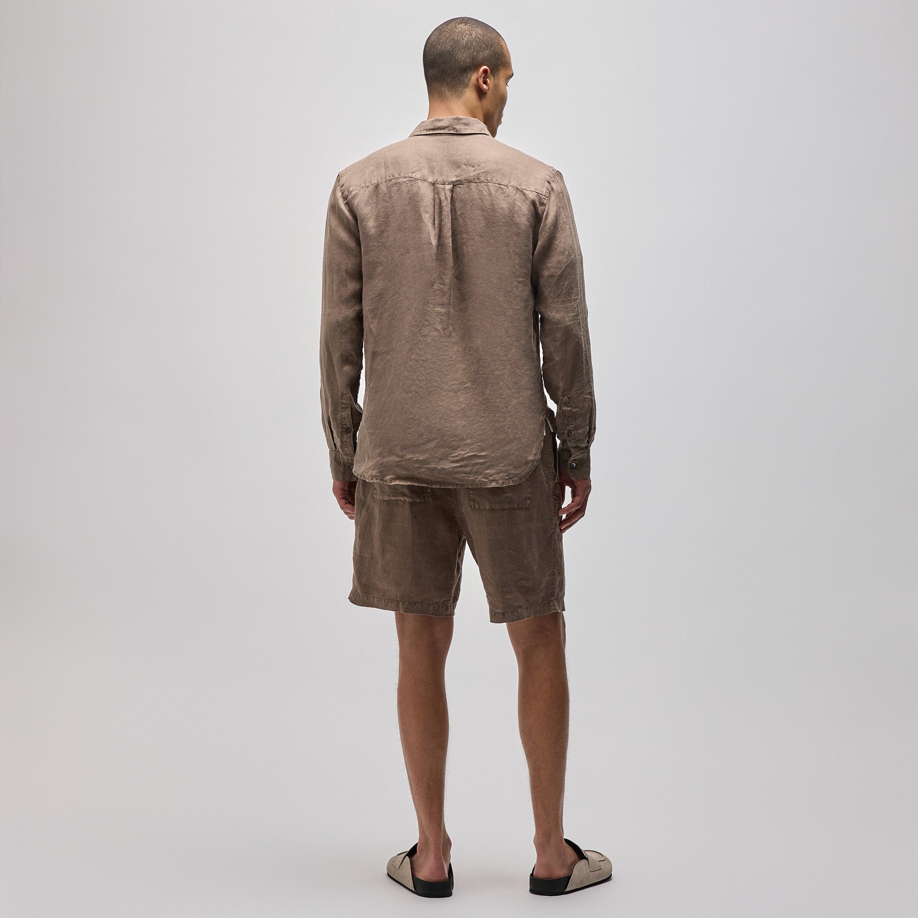 Lightweight Linen Shirt for Men - Breathable Cargo Pigment Casual Button Up - Perfect for Summer Travel & Outdoor Activities