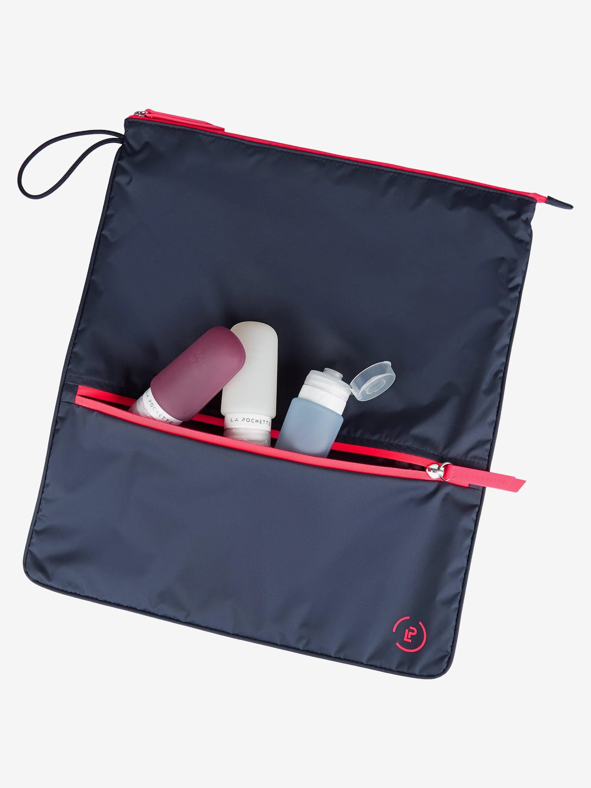 La Pochette Sweat Bag - Midnight/Neon Pink Crossbody Purse for Women | Gym, Travel & Everyday Use Fashion Accessory