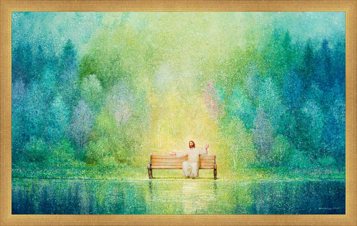 Come Unto Me and I Will Give You Rest - Inspirational Christian Wall Art for Home Decor & Church - Perfect for Bedroom, Living Room & Office