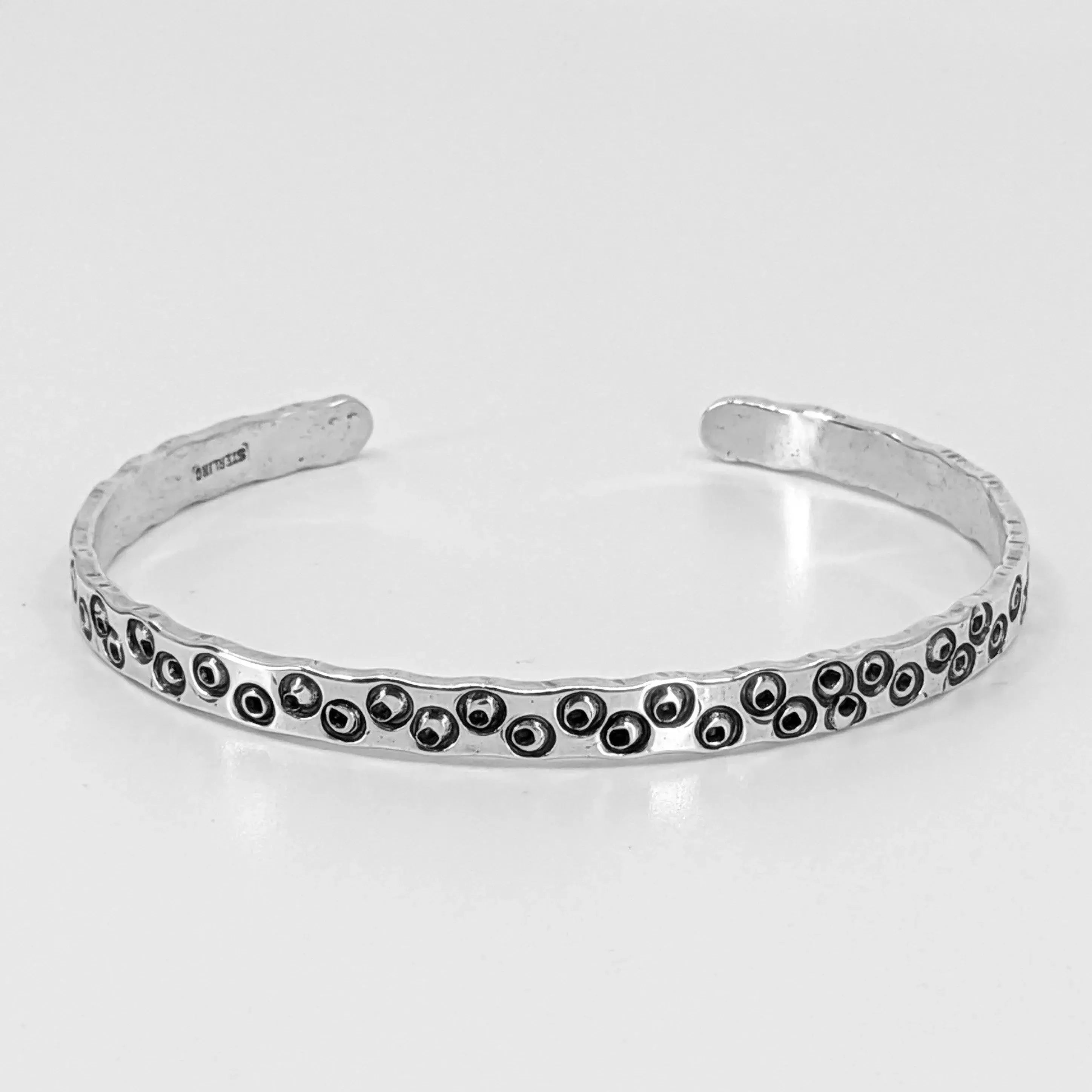 Elegant Sterling Silver Cuff Bracelet for Women - Handmade Adjustable Bangle - Perfect for Gifts, Parties & Everyday Wear