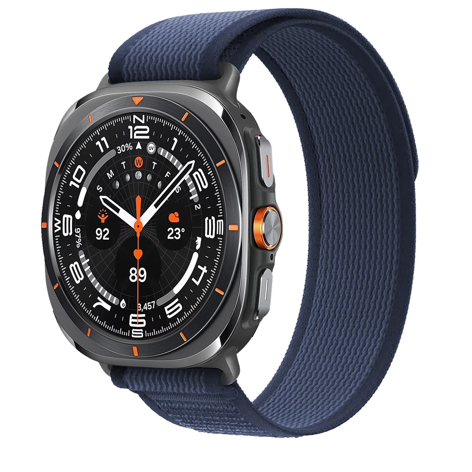 Premium Soft Stretchy Nylon Sport Bands for Samsung Galaxy Watch Ultra - Comfortable & Durable Fitness Tracker Bands for Running, Hiking & Outdoor Activities