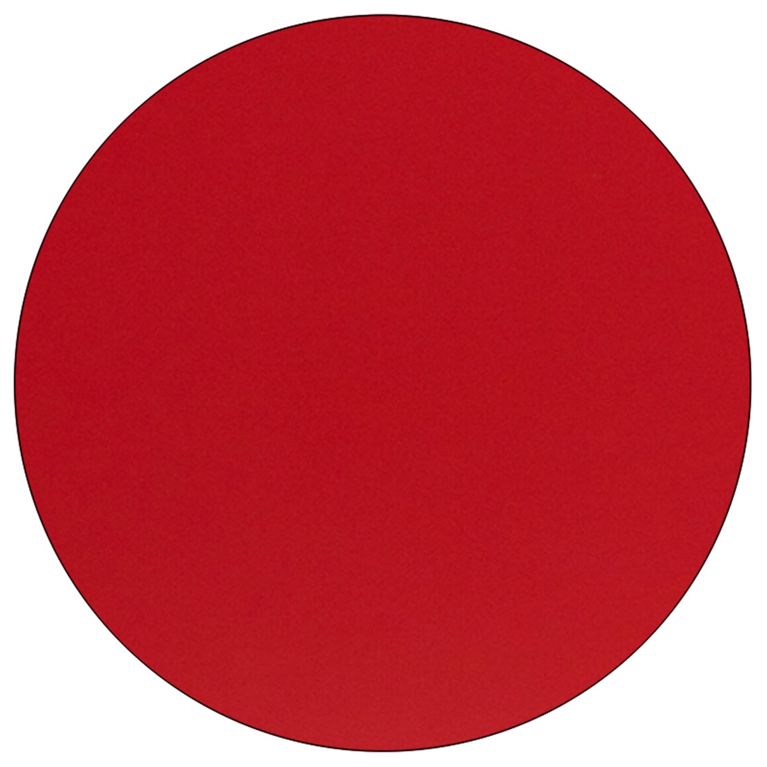Flash Furniture 48 Inch Round Red Activity Table - Perfect for Classrooms, Daycares, and Home Playrooms