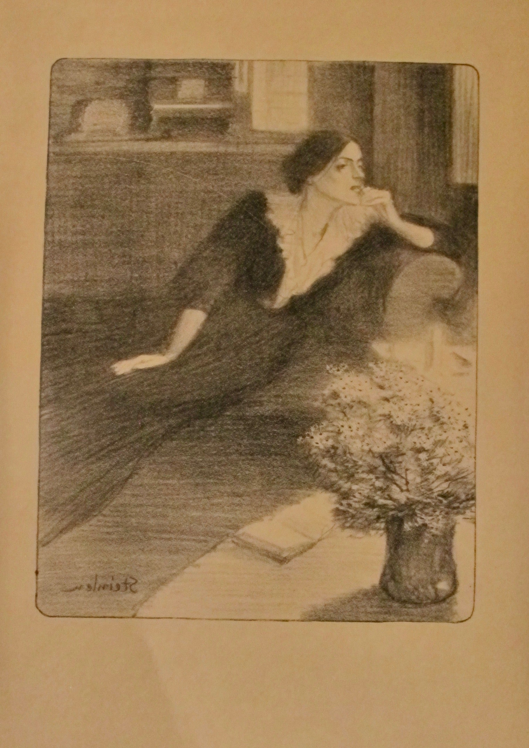 Original 1890s French Belle Epoque Poster - L'Ile Des Baisers by Steinlen | Vintage Art Print for Home Decor & Office Wall Art