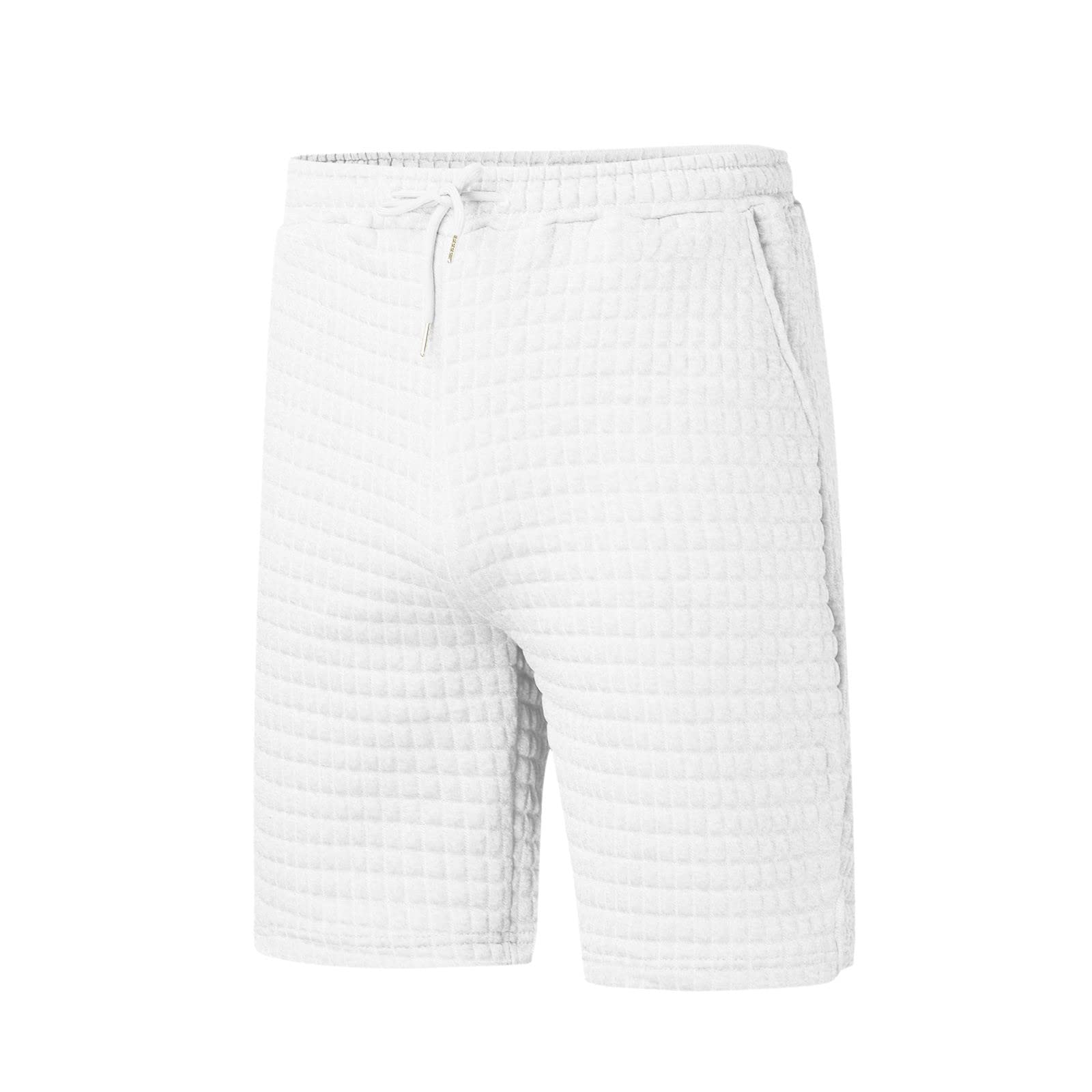 Men's Classic Fit Elastic Waist Shorts with Pockets - Summer Casual Sports Shorts with Drawstring | Perfect for Gym, Running, Beach & Everyday Wear