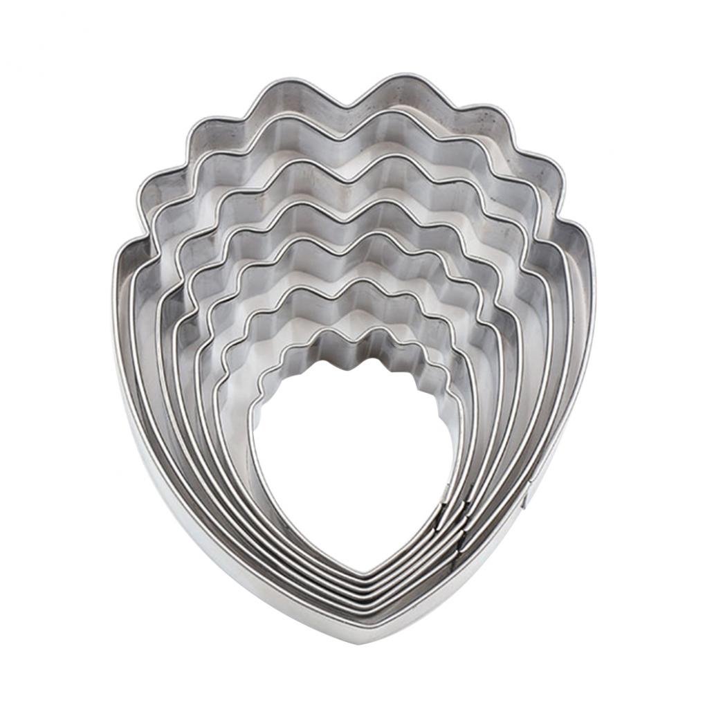 Academyus 7-Piece Peony Flower Cookie Cutter Set - Stainless Steel Cake Decorating Tools for Fondant, Biscuits & Bread Baking - Perfect for Wedding, Birthday & DIY Party Desserts