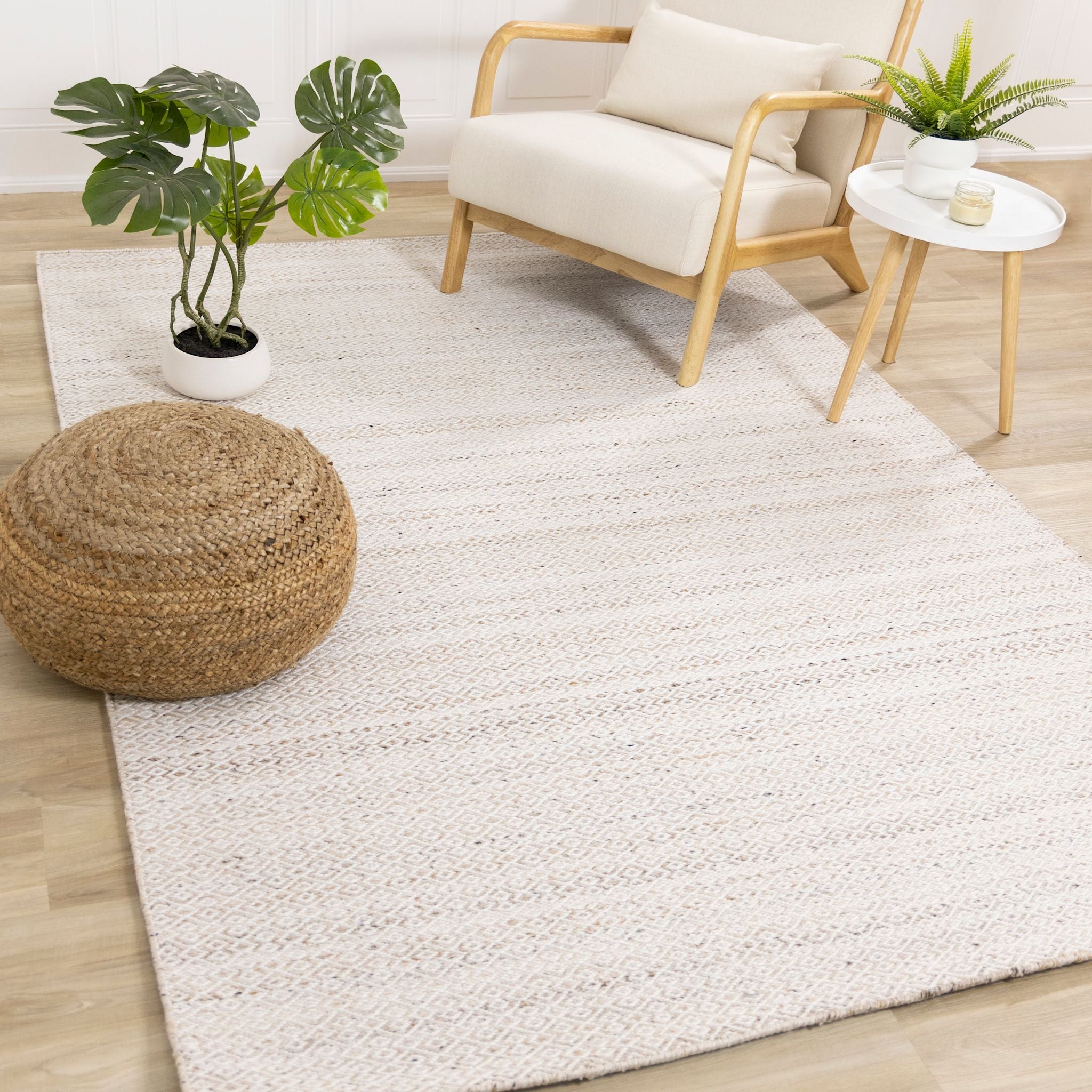 Soft and Plush Aspen Area Rug 5x8 Feet - Non-Slip Living Room Rug for Home Decor, Bedroom, Office - Neutral Modern Design for Cozy Spaces