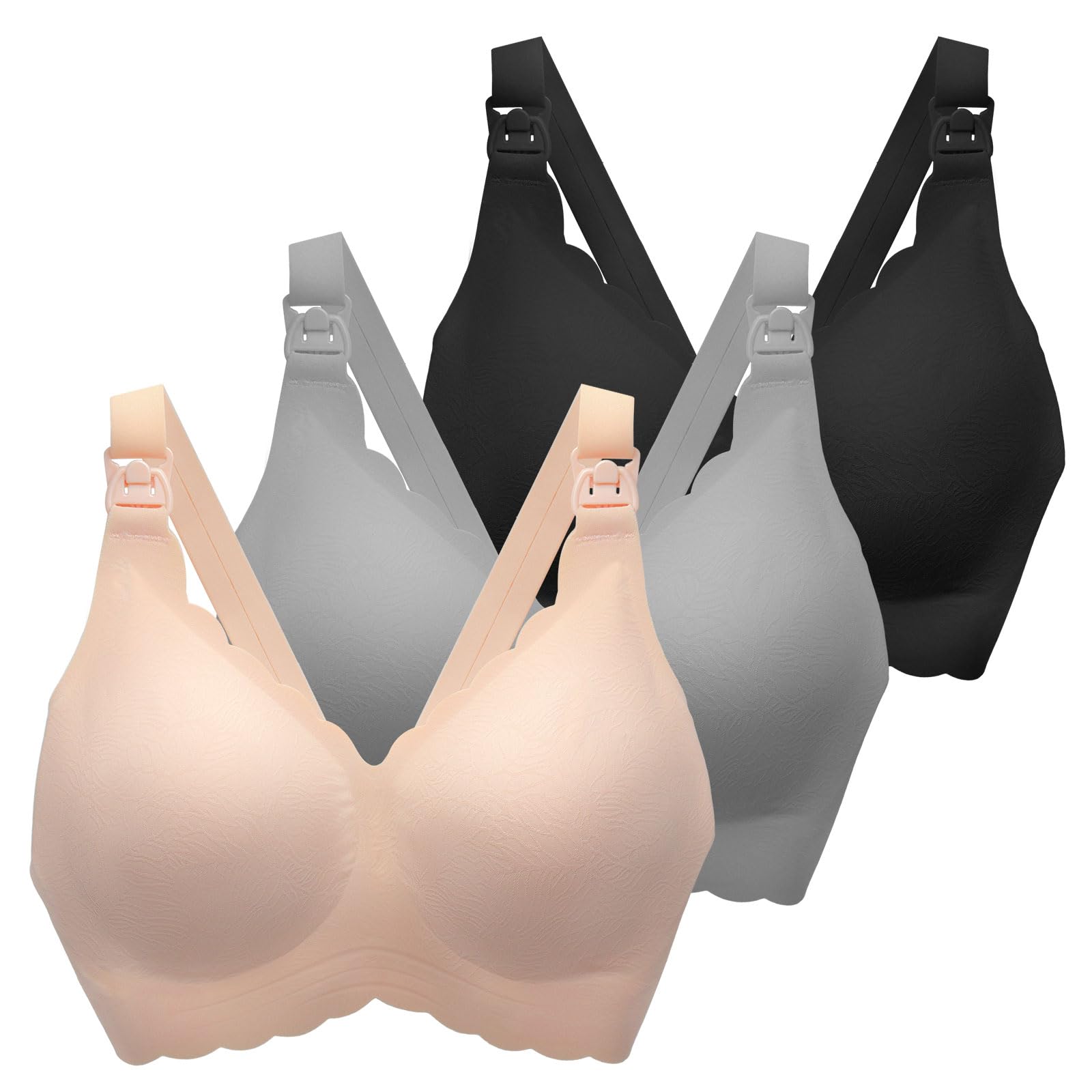 Best Nursing Bras for Breastfeeding - Seamless Ultra Comfort Maternity Bra for Women - Natural Shape Pregnancy & Nursing Support - Perfect for Daily Wear, Pumping & Skin-to-Skin Bonding