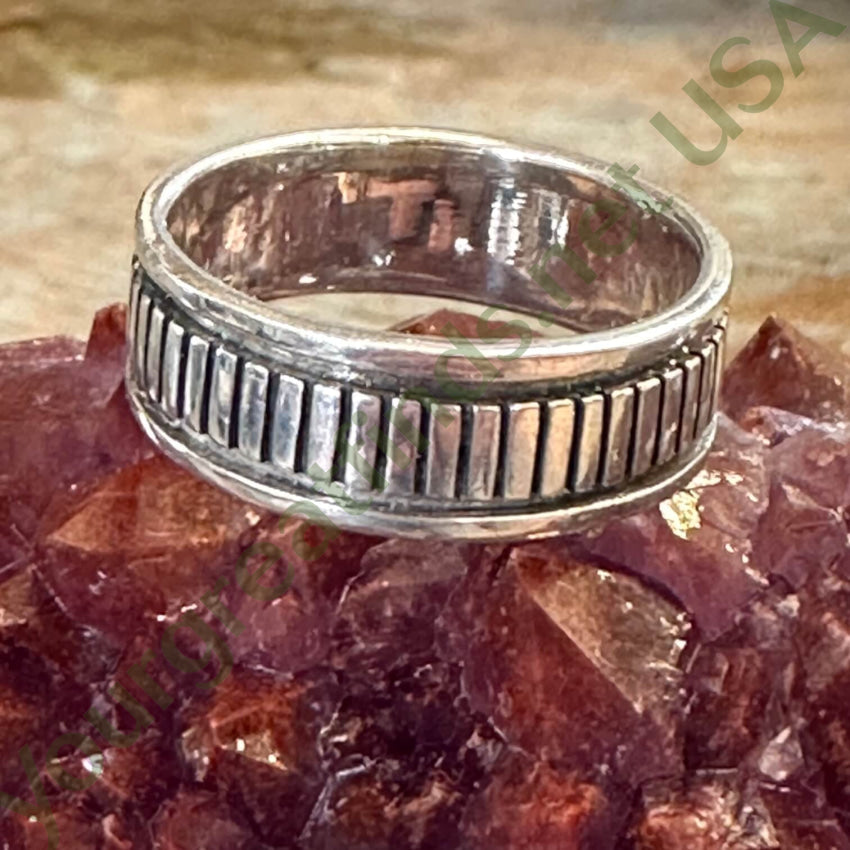 Sterling Silver Reeded Band Ring - Size 12 - Elegant Stackable Wedding Band for Women & Men - Perfect for Anniversary, Engagement & Everyday Wear