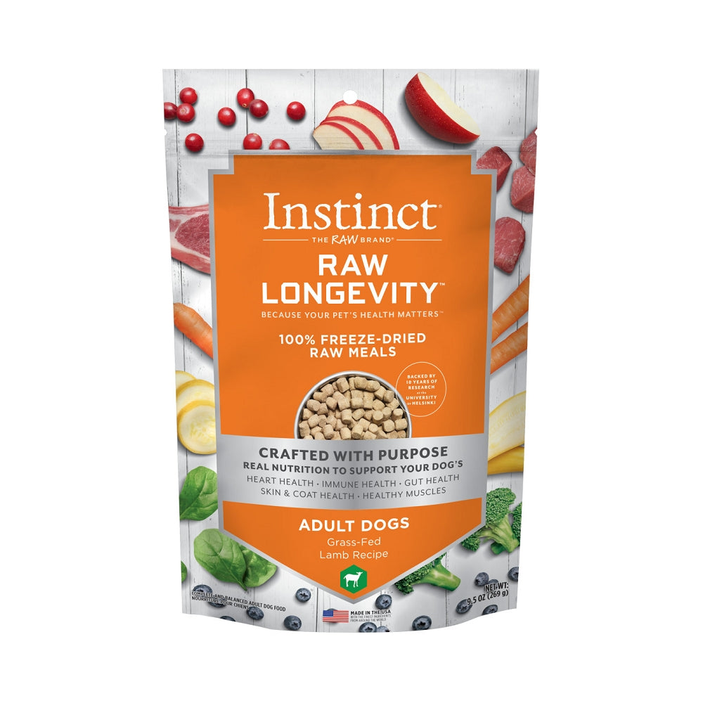 Freeze-Dried Raw Lamb Dog Food for Longevity - High-Protein, Grain-Free, All-Natural Nutrition for Active & Senior Dogs - Perfect for Travel, Hiking & Daily Meals