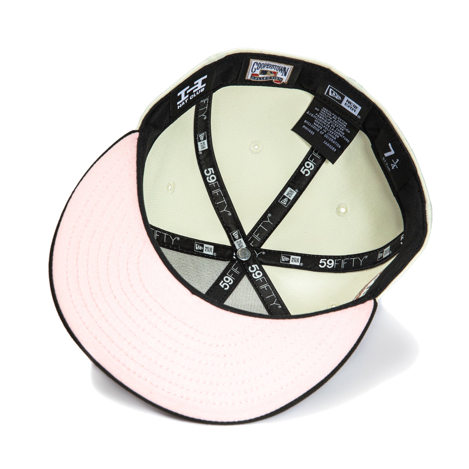 New Era 59Fifty New York Mets 50th Anniversary Patch Script Hat - White, Black & Metallic Silver | MLB Baseball Cap for Fans & Collectors | Perfect for Games, Tailgating & Everyday Wear