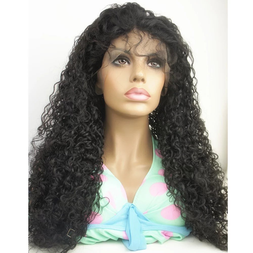 Brazilian Virgin Human Hair Full Lace Wig for Black Women - 12 Inch Natural Black Curly Human Hair Wig with Baby Hair | Perfect for Daily Wear, Special Occasions & Protective Styling