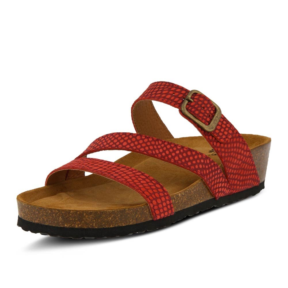 Spring Step Women's Flossie Comfortable Slip-On Sandals with Arch Support - Perfect for Beach, Vacation & Summer Outfits