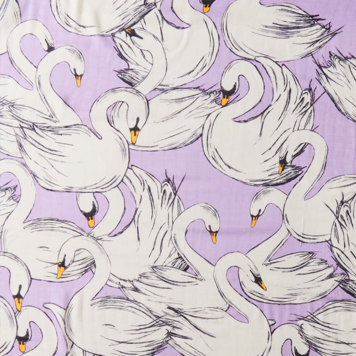 Swan Lake Bamboo Baby Swaddle Blanket - Soft & Breathable One Size Wrap for Newborns - Perfect for Sleeping, Swaddling & Comforting Infants