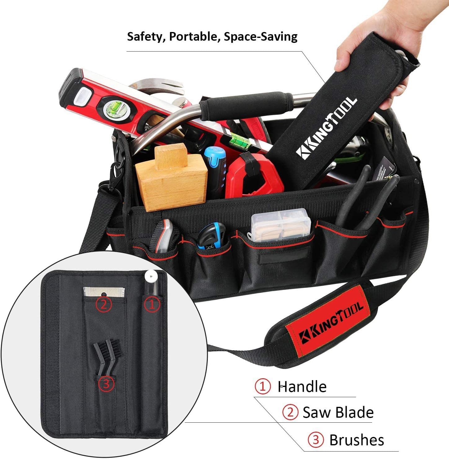 Professional 10 Inch Japanese Ryoba Pull Saw - Double Edge Flush Cut Hand Saw for Woodworking | Includes Portable Storage Bag | Perfect for Carpentry, DIY Projects & Fine Wood Cutting