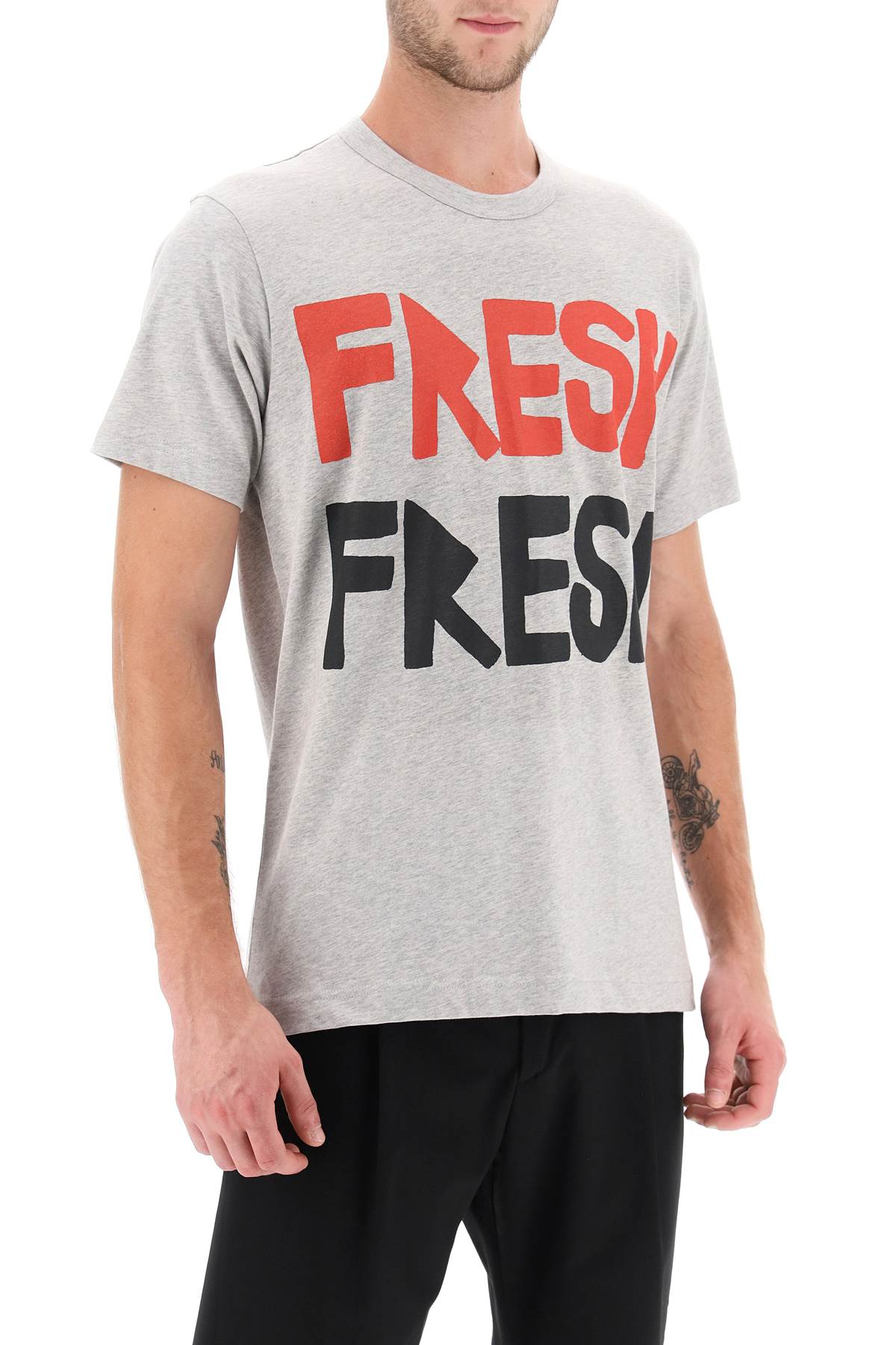 Comme des Garcons Shirt Fresh Print T-Shirt - Stylish Casual Wear for Men & Women - Perfect for Streetwear, Outings & Everyday Fashion