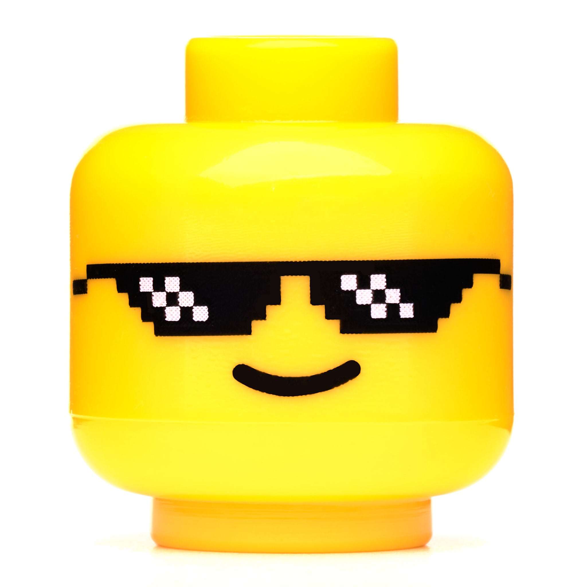 Deal With It Big Head Yellow Sunglasses - Trendy Oversized Shades for Men & Women - Perfect for Beach, Driving, and Outdoor Activities
