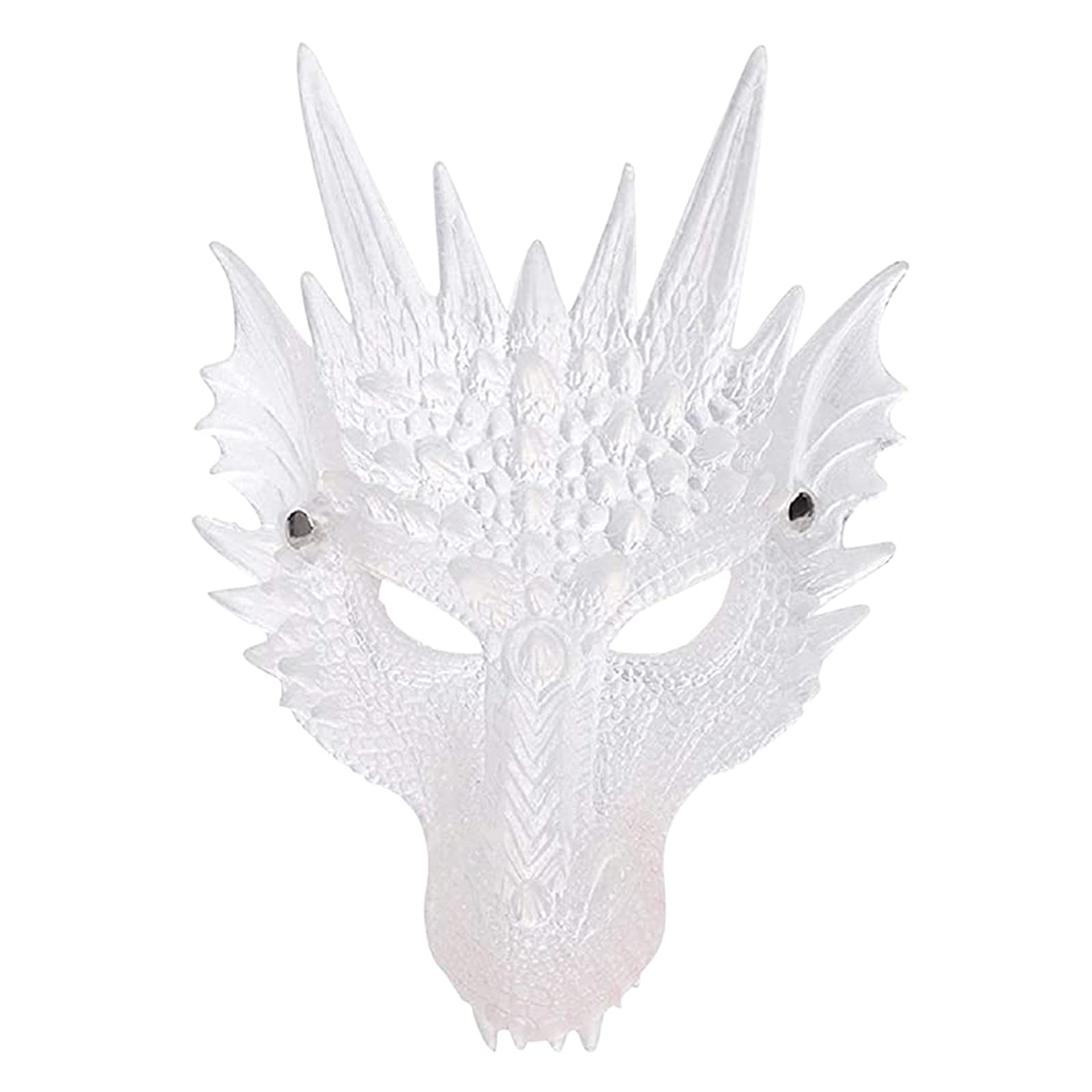 Scary Halloween Dragon Skull Mask with Moving Jaw - Realistic Dinosaur Cosplay Costume Accessory for Adults - Perfect for Halloween Parties, Haunted Houses & Horror Events