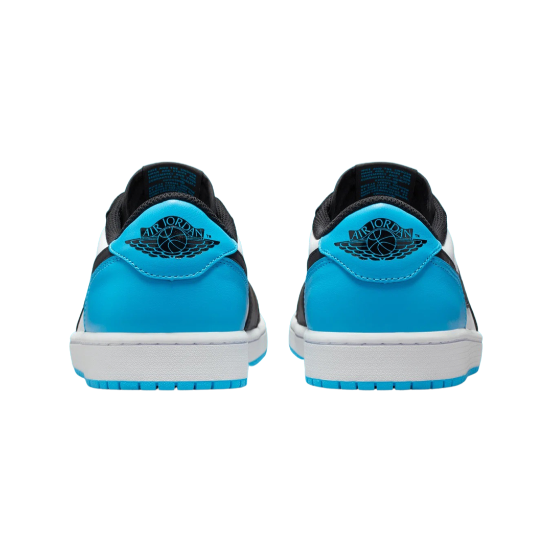 Air Jordan 1 Low OG Sneakers - White/Dark Powder Blue/Black | Retro Basketball Shoes for Men | Perfect for Casual Wear, Street Style & Sneaker Collectors